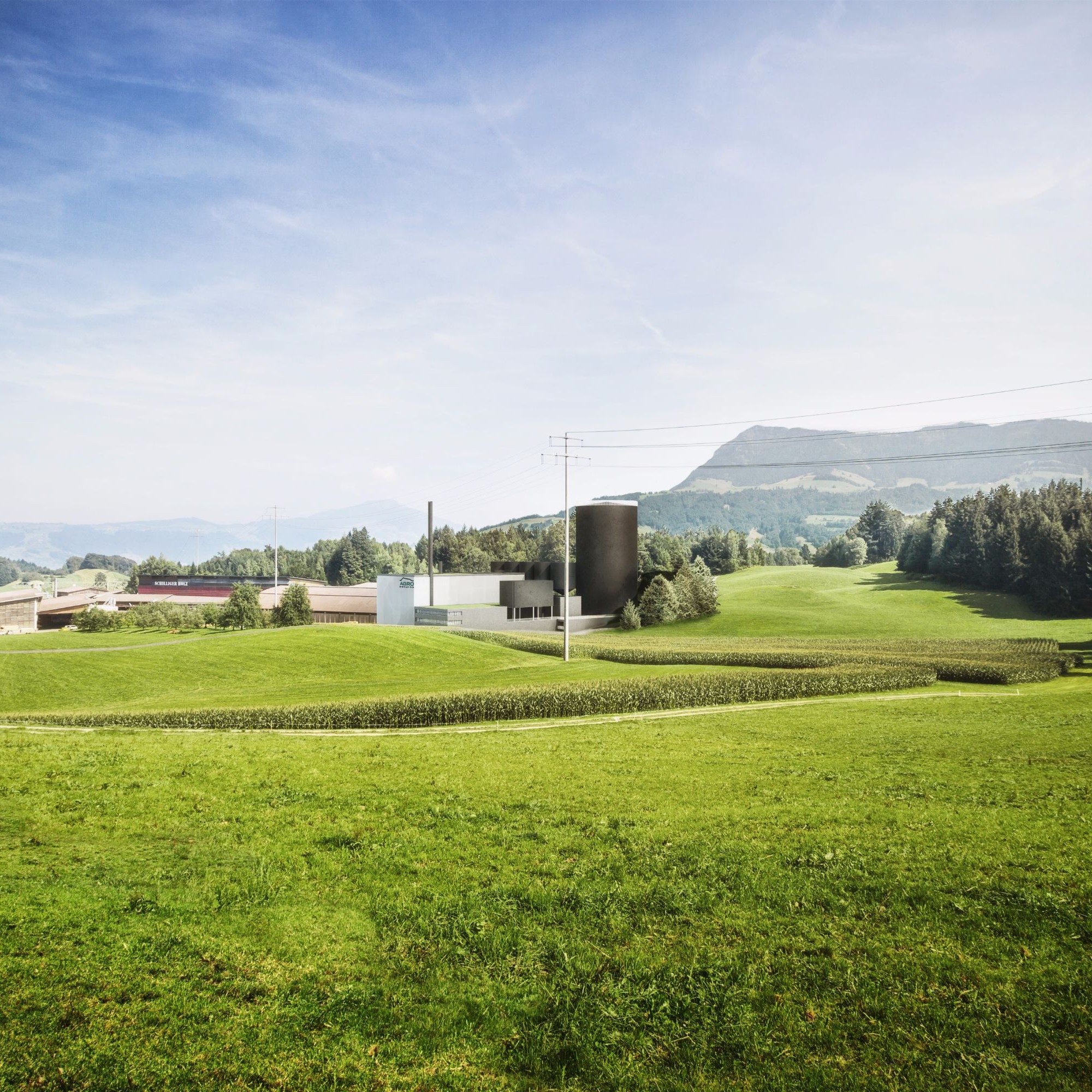 Visualisierung Energiezentrum Haltikon.