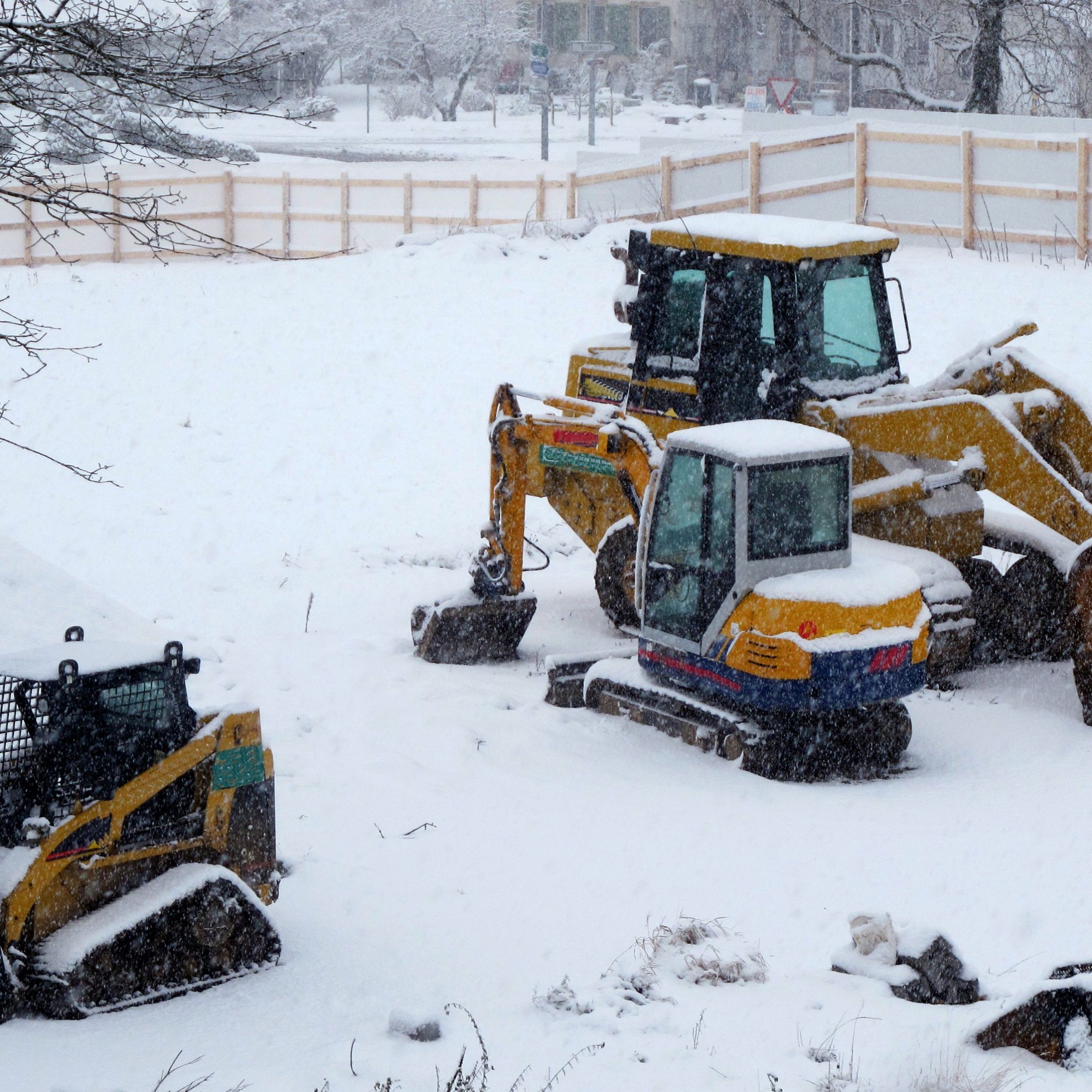 Baustelle im Winterschlaf