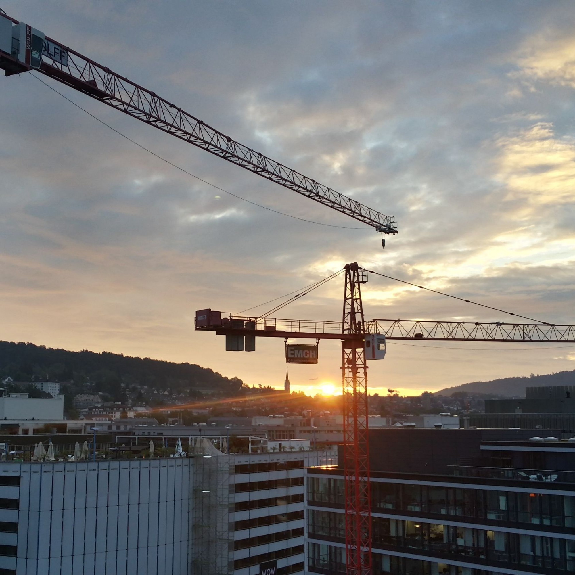 Baustelle in Zürich.