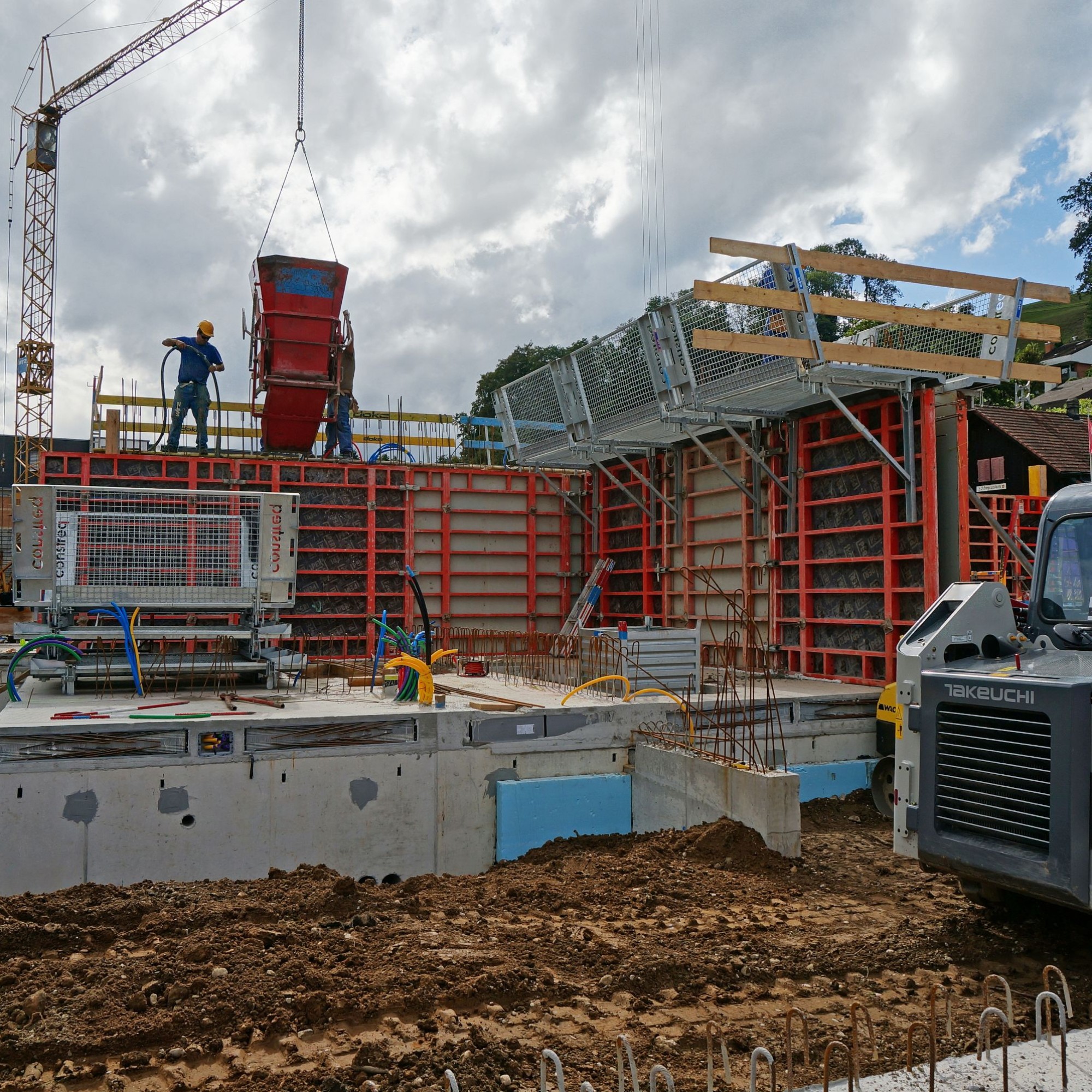 EFH-Baustelle in der Nähe von Bern