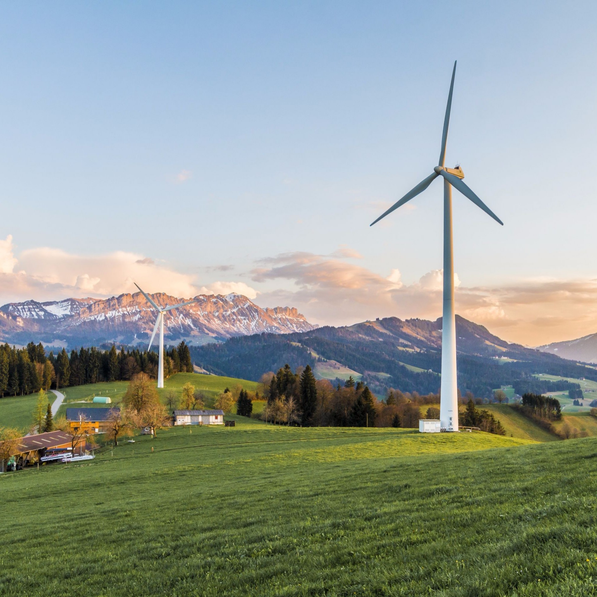 Windturbinen im Emmental, Symbolbild.