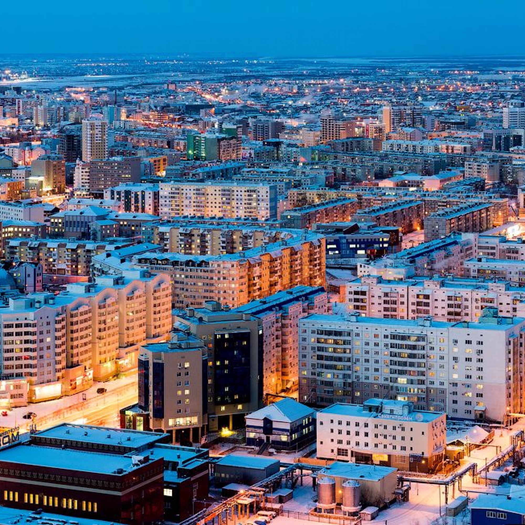 Panorama der Hauptstadt Jakutsk.