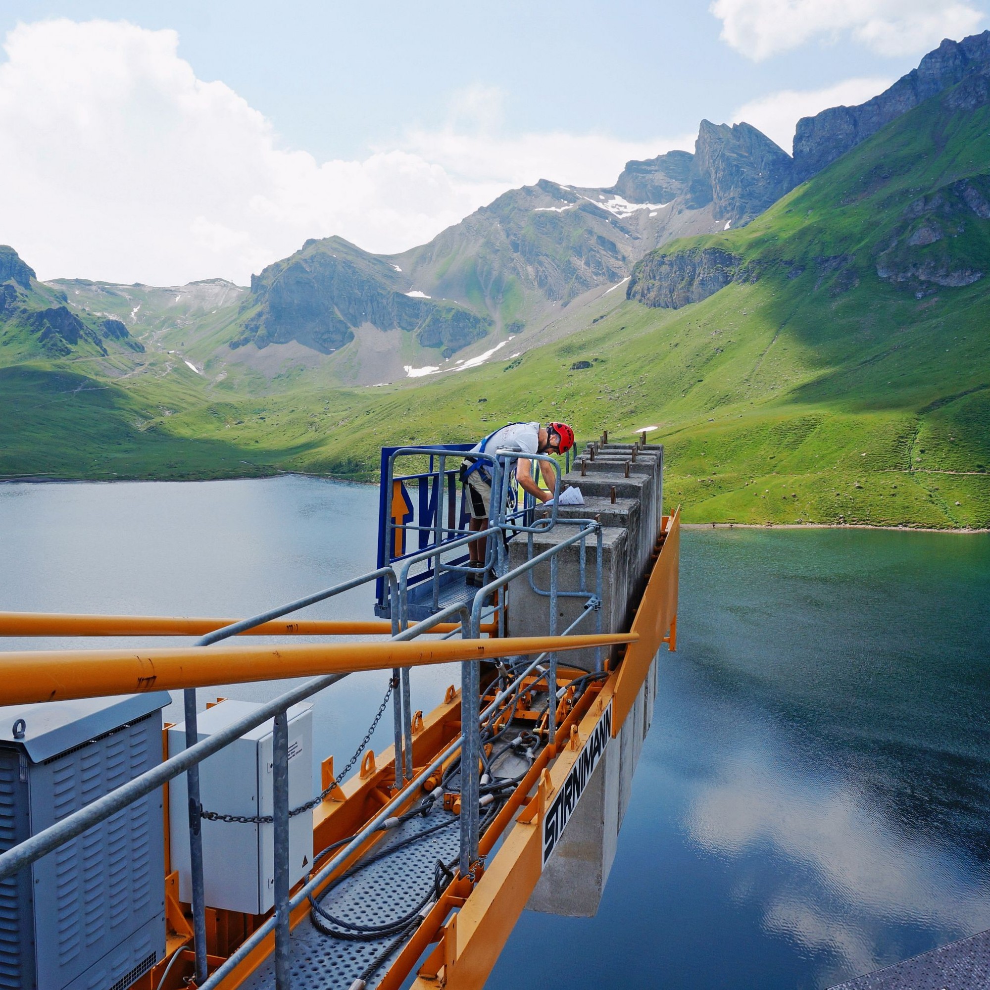 Hotelbaustelle auf Melchsee-Frutt OW im August 2015.