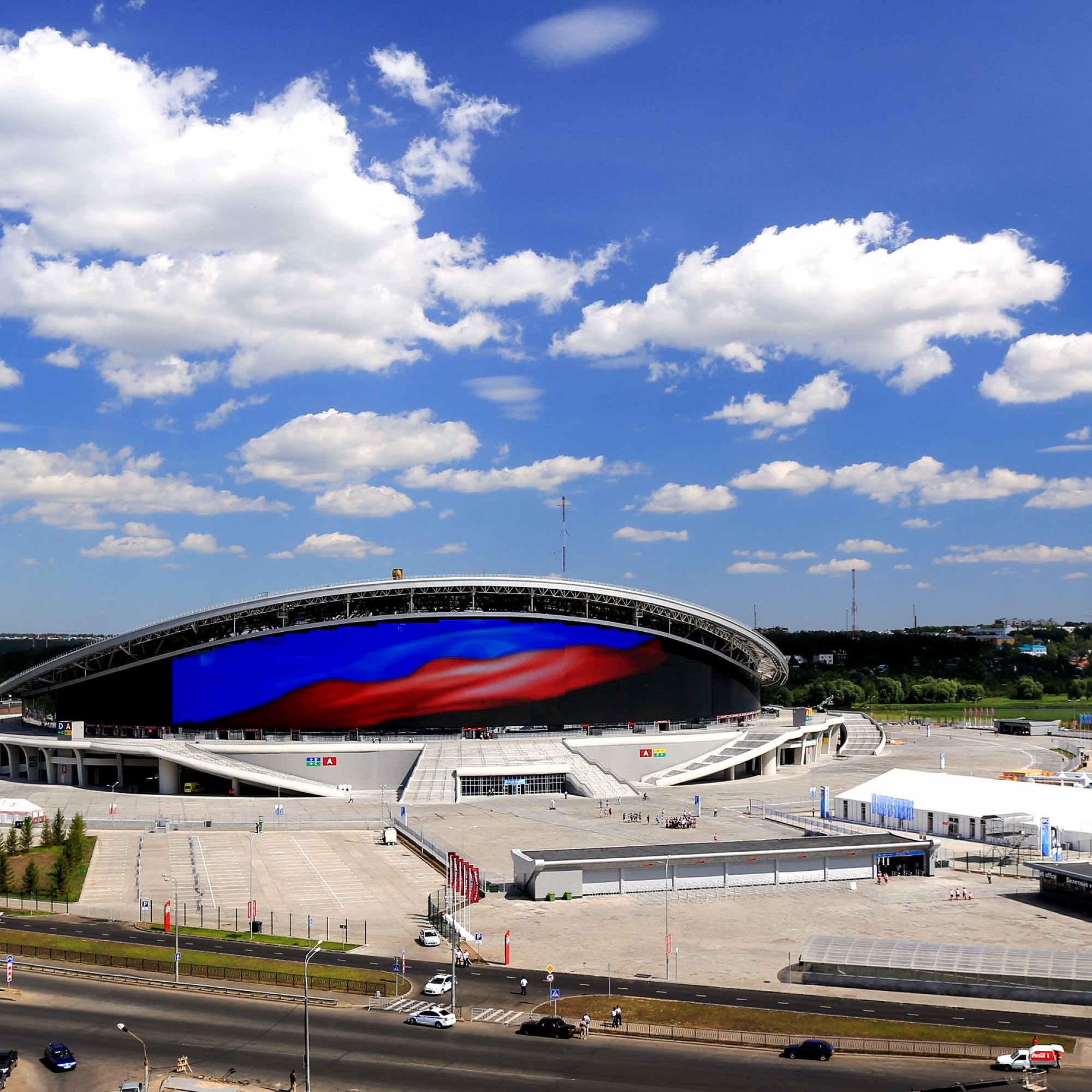 Die Kasan-Arena im Juli 2013...