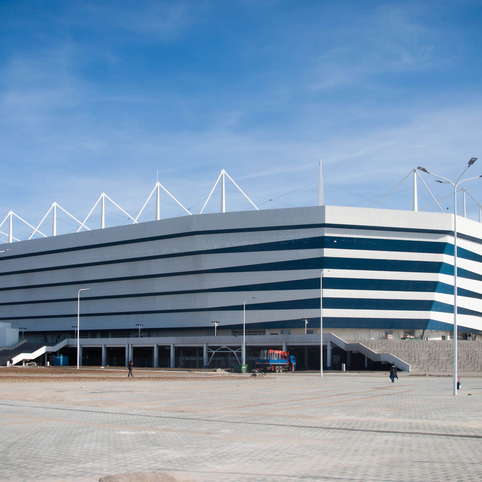 Das Kaliningrad-Stadion ist das einzige der 12 WM-Stadien, das nicht auf russischem Festland liegt. 