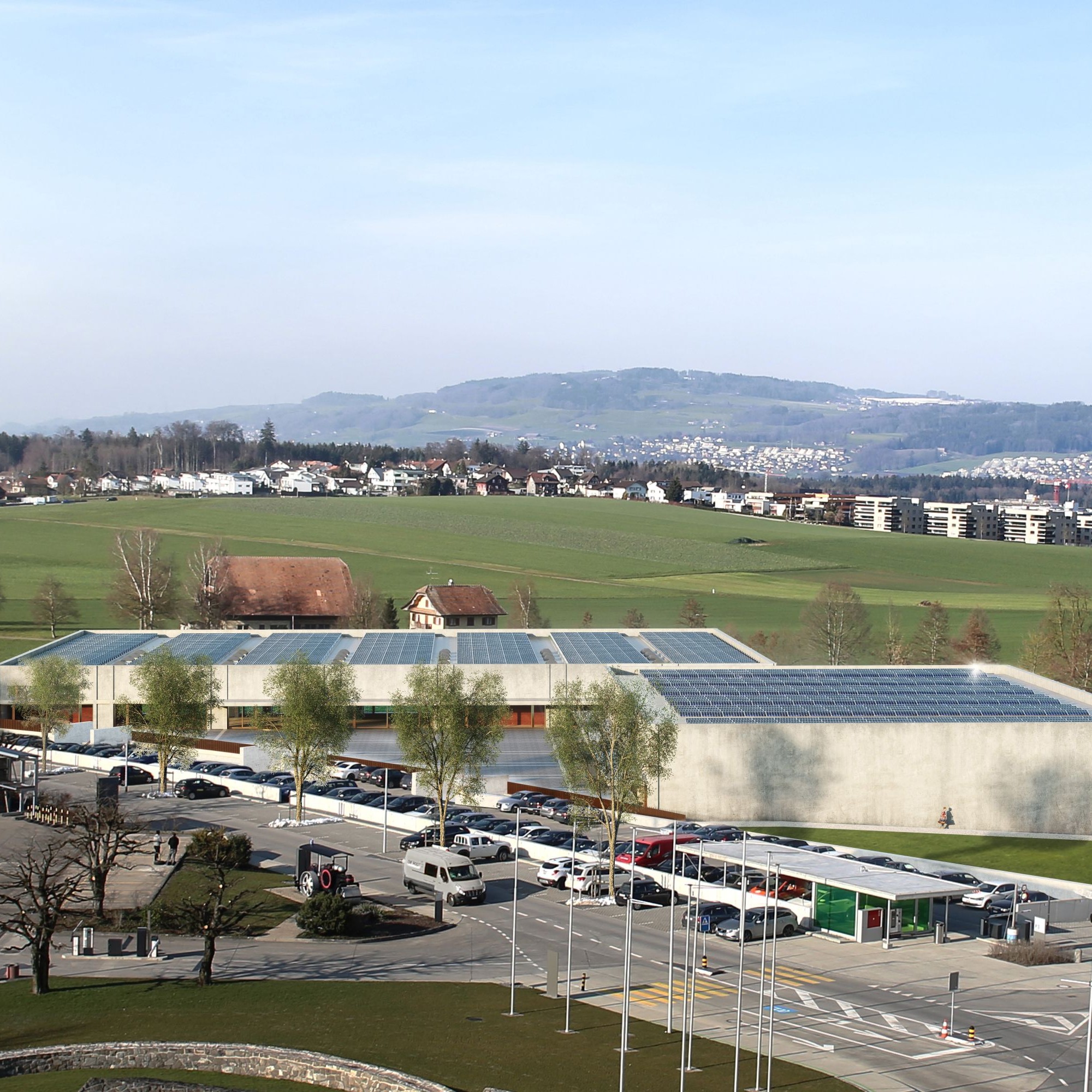 Aussenansicht Sportarena Campus Sursee