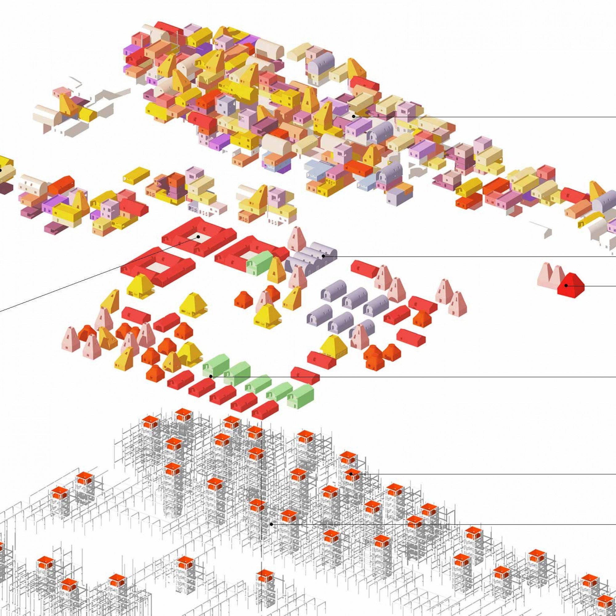 Siedlung für Worli Koliwada, Visualisierung.