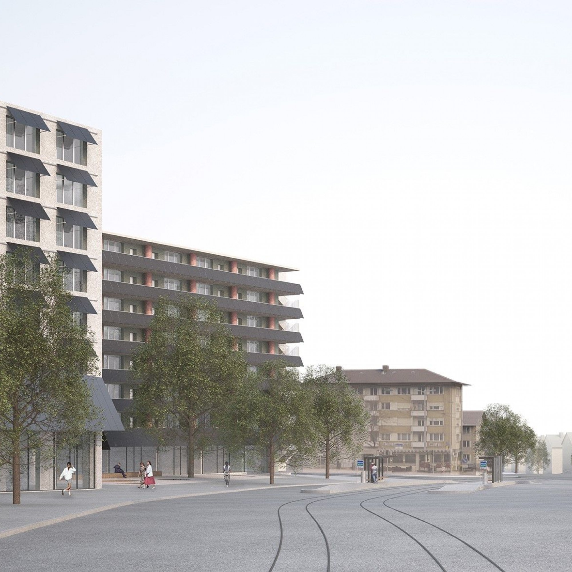 So soll das neue Quartier auf dem Guggach-Areal in Zürich Unterstrass künftig aussehen.
