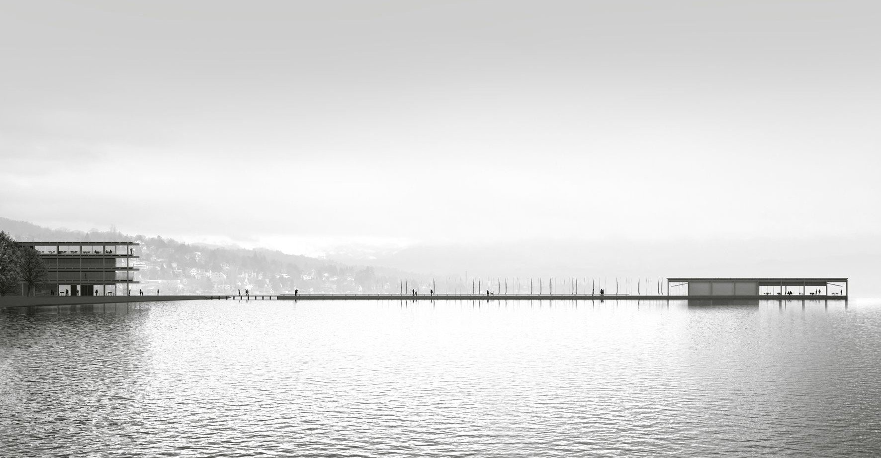 Visualisierung Marina TIefenbrunnen Stadt Zürich