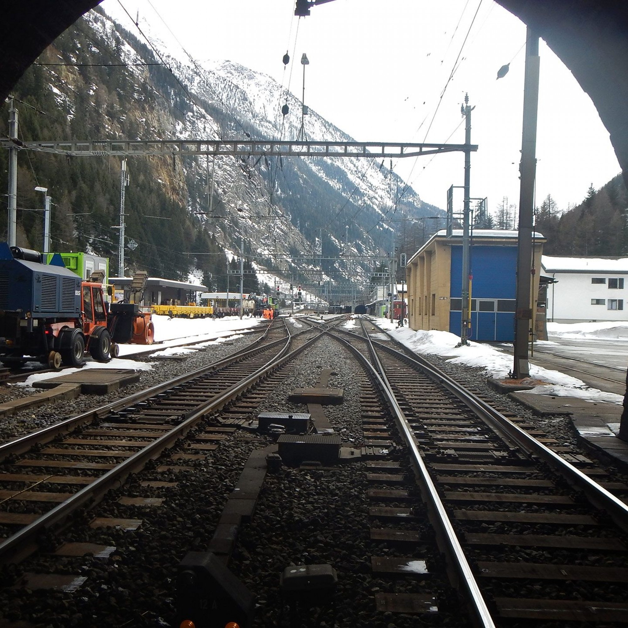 Südportal des Lötschberg-Scheiteltunnels.