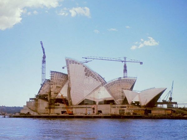 Sydney Opera House Bauphase 1966