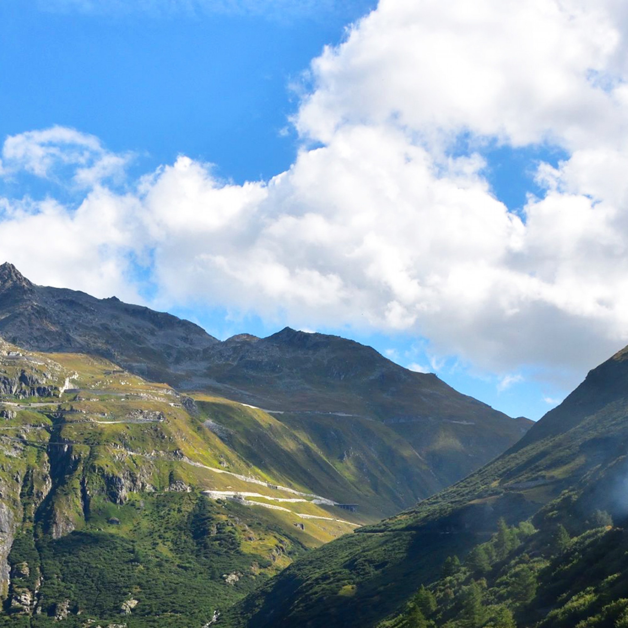 Panorama vom Furkapass.