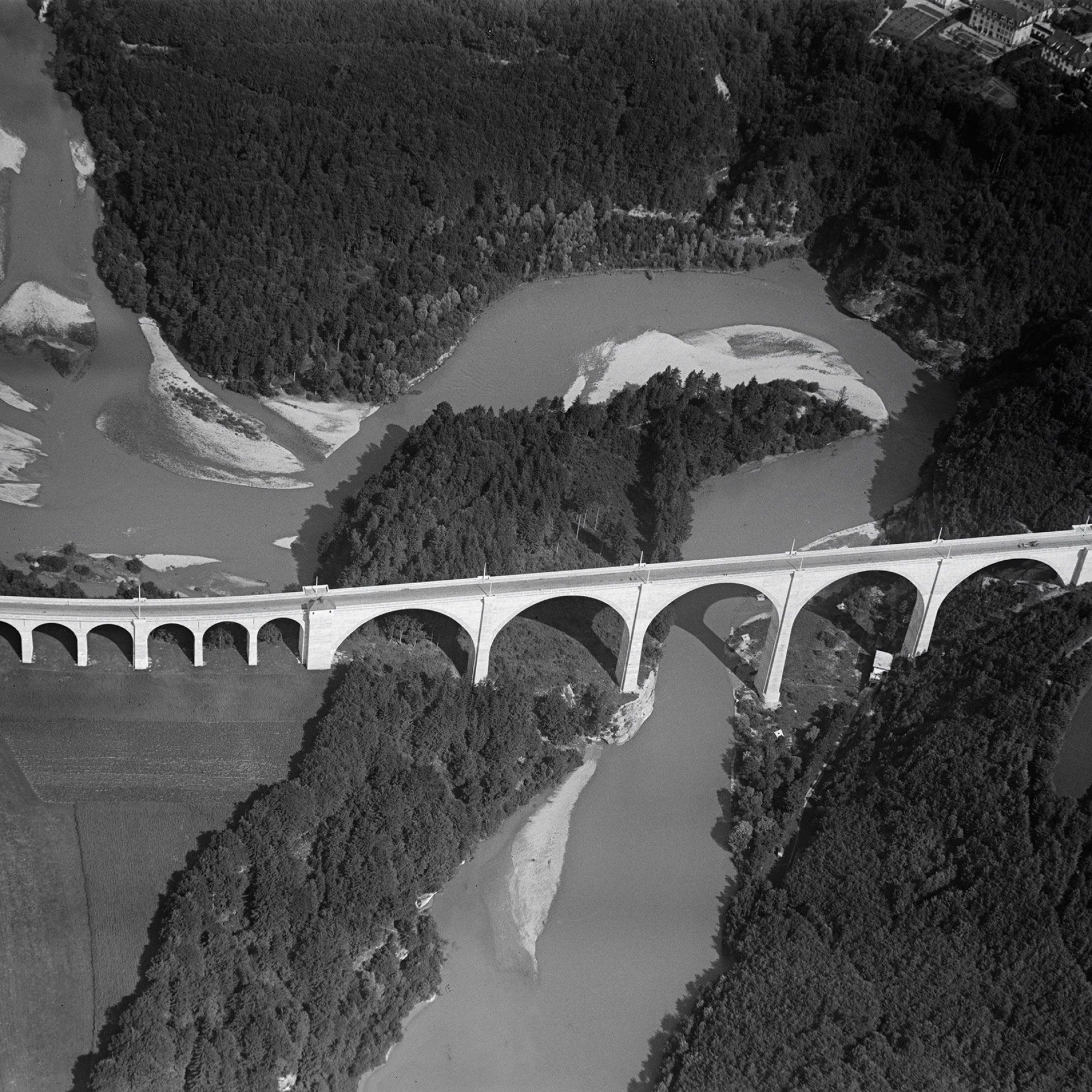 Strassenbrücke in Pérolles, Fribourg.