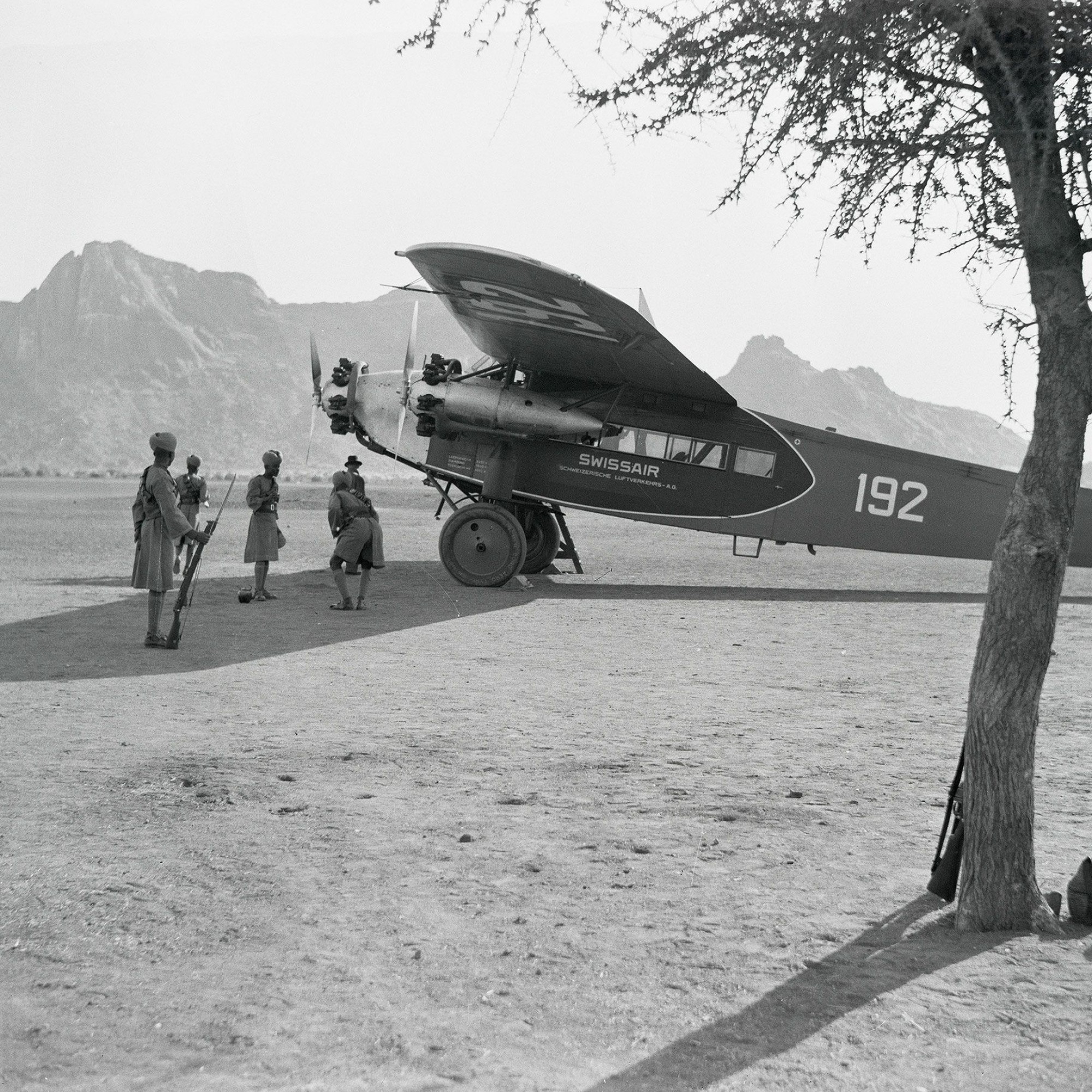 Swissair-Maschine für Kaiser Haile Selassie.