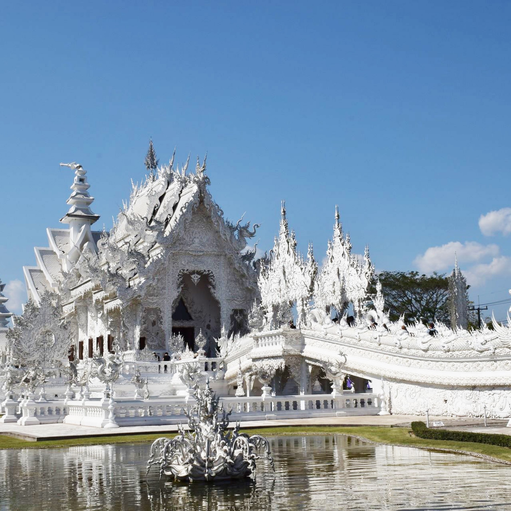 Der weisse Tempel von Chiang Rai.