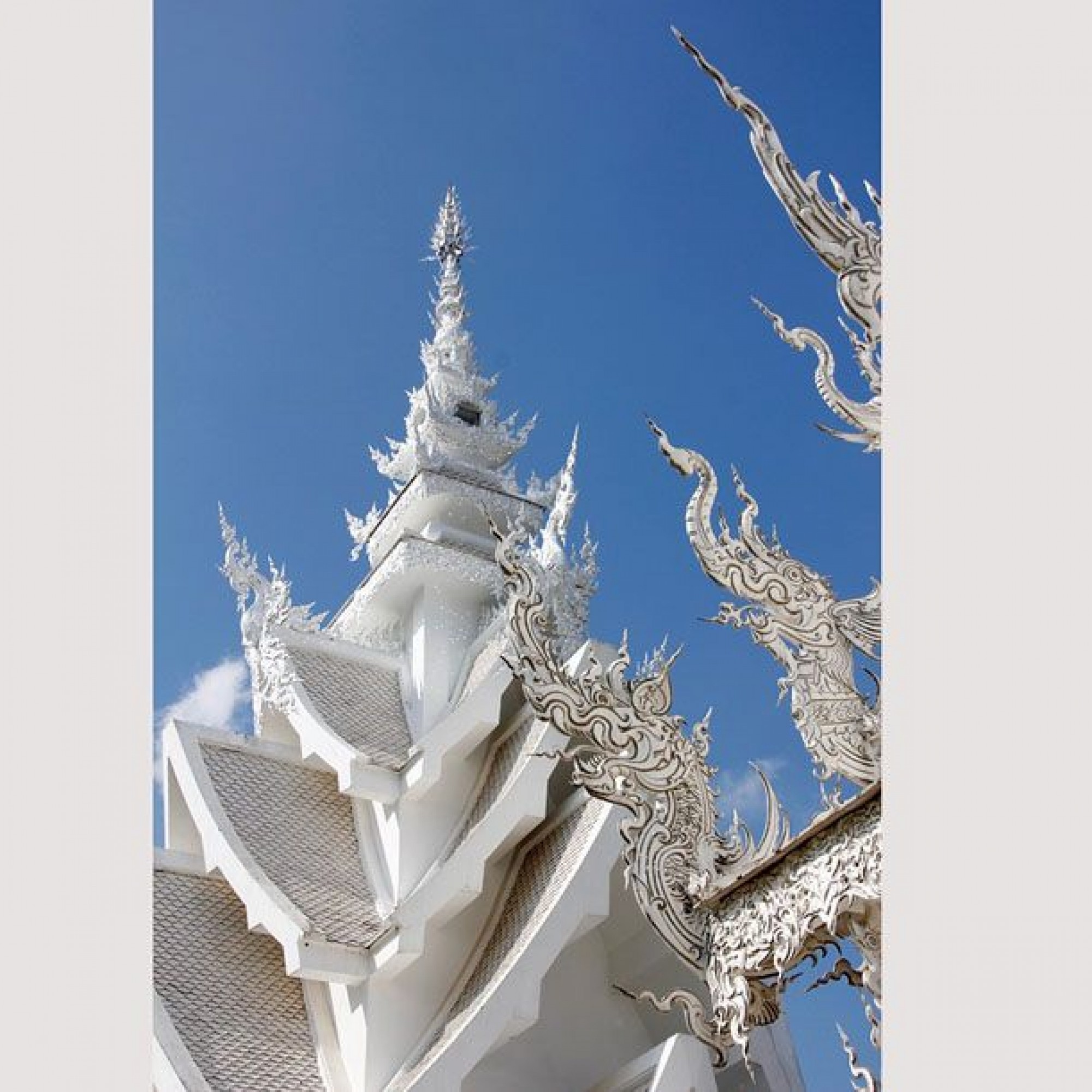 Details des Daches von Wat Rong Khun.