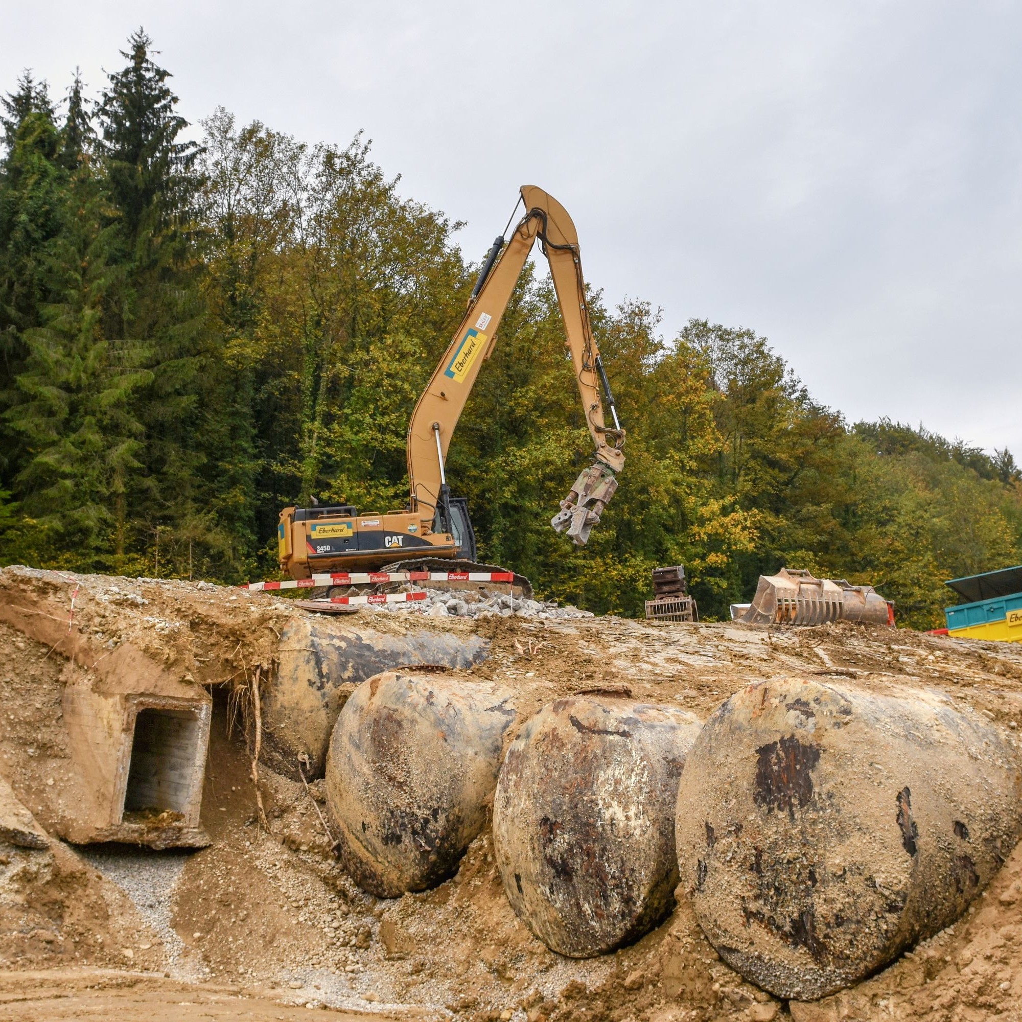 Eine Vision weicht der Natur: Das Tanklager bei Tössrieden ZH wird rückgebaut (Aufnahme von November 2018).
