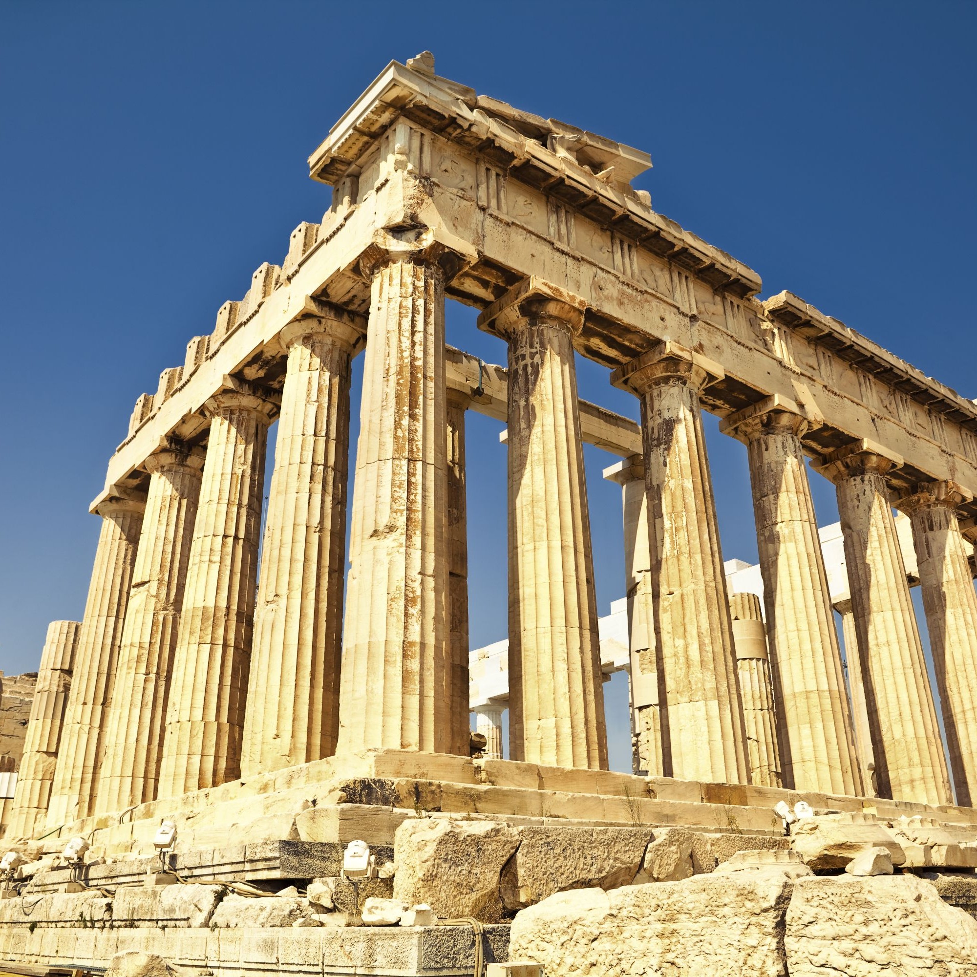 Es ist das antike Akropolis in Athen.