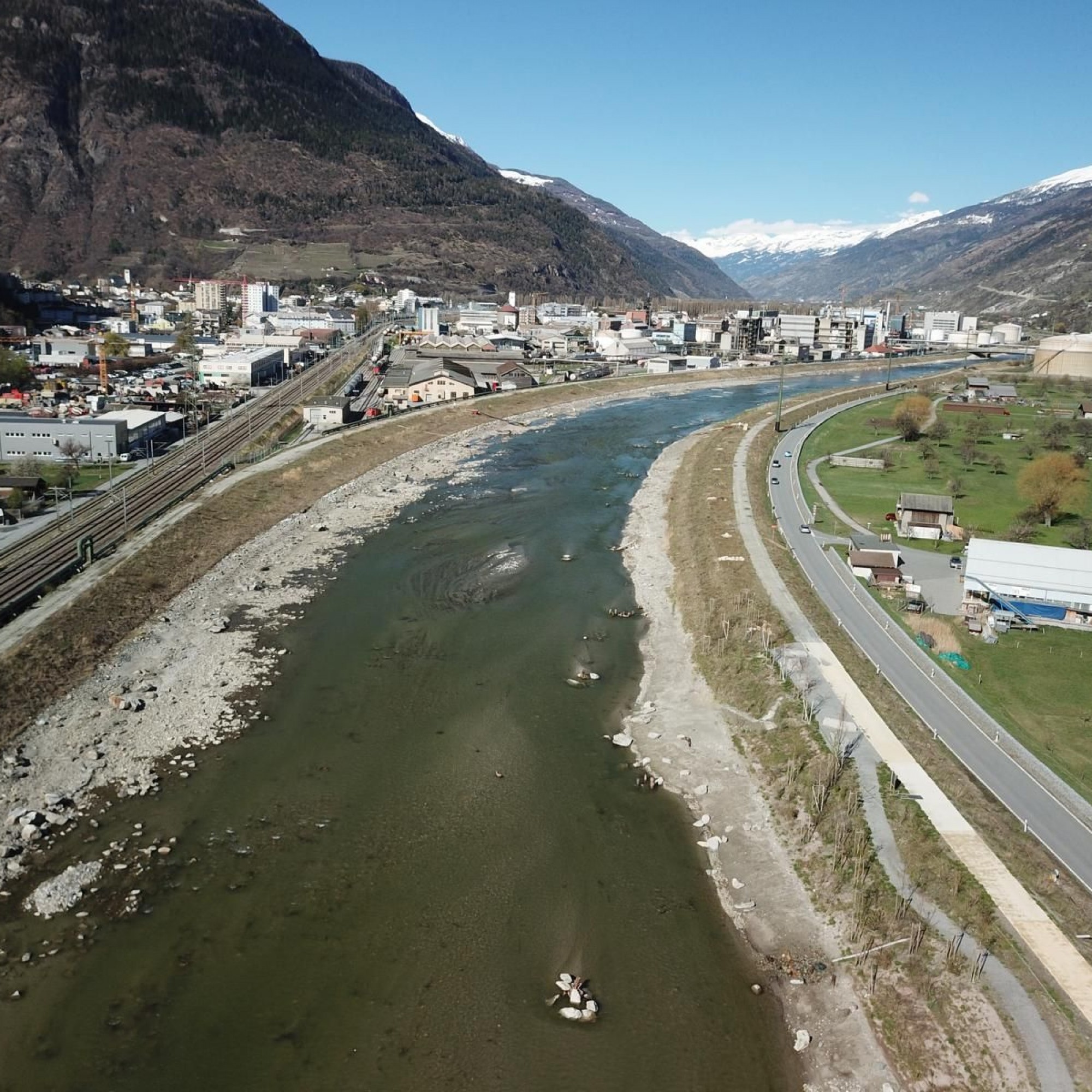 Die Rohne in der Walliser Gemeinde Lalden.