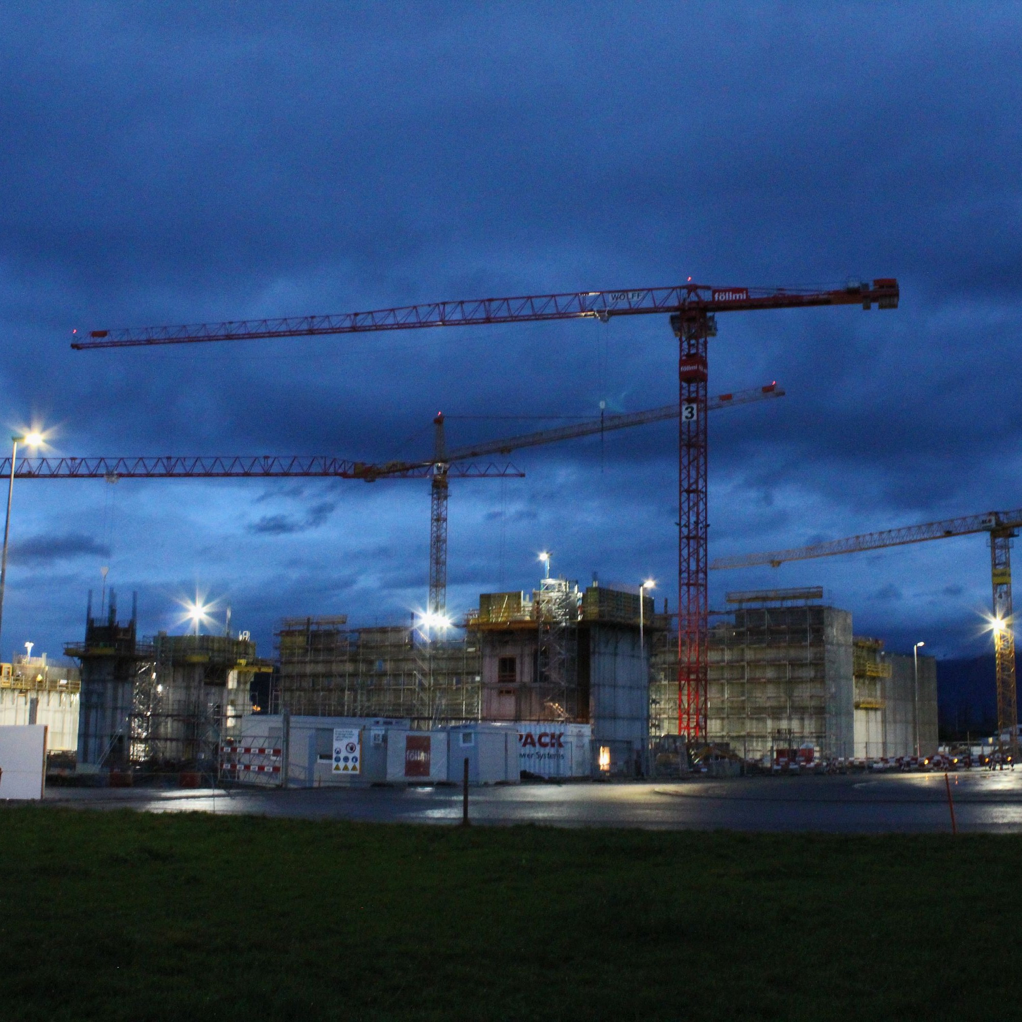 Baustelle in Galgenen im Kanton Schwyz, Symbolbild.