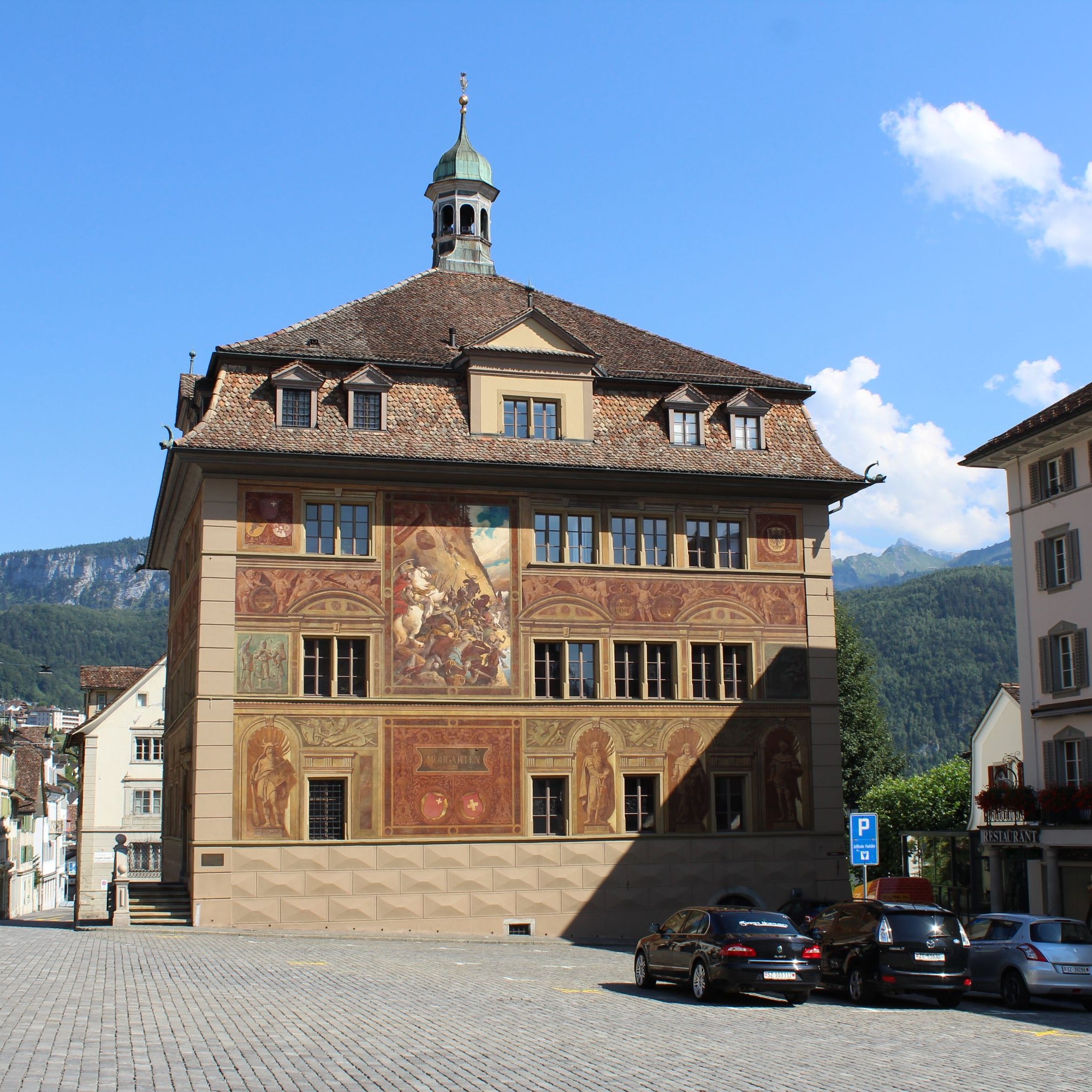 Kulturgut von nationaler Bedeutung: Rathaus in Schwyz.