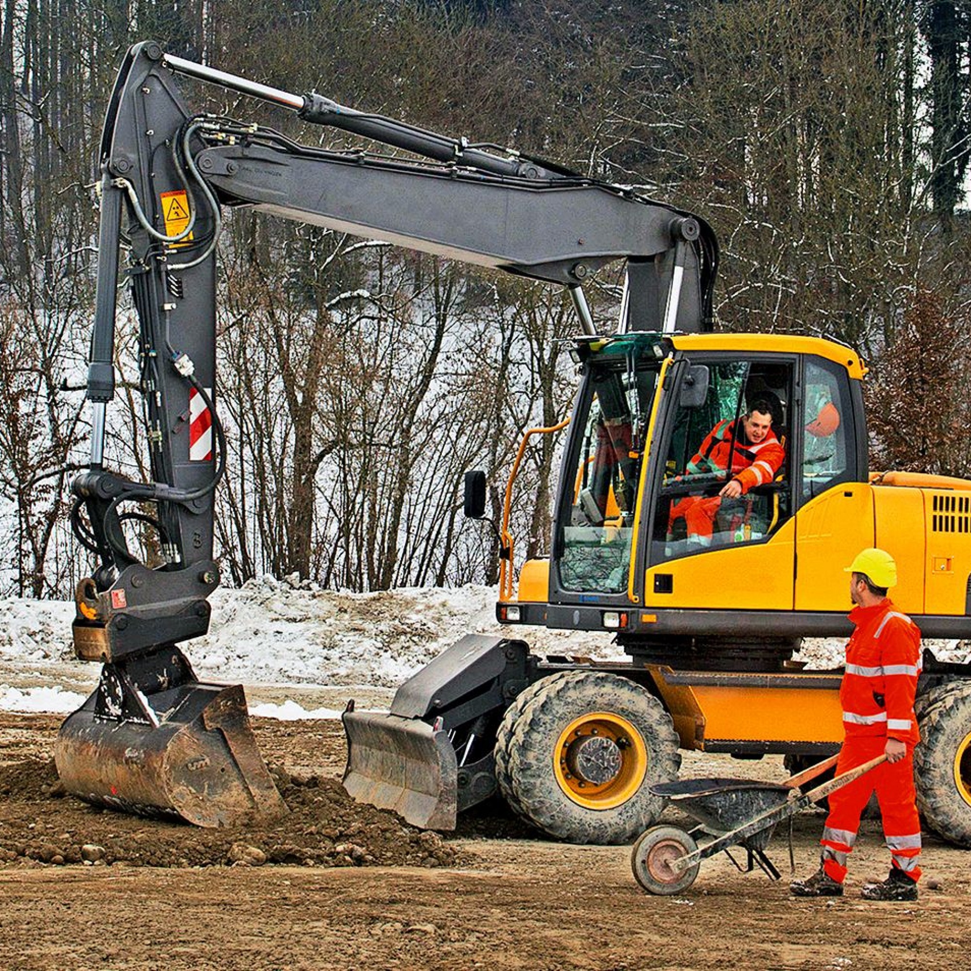 Radlader, hydraulischer Schnellwechsler. 