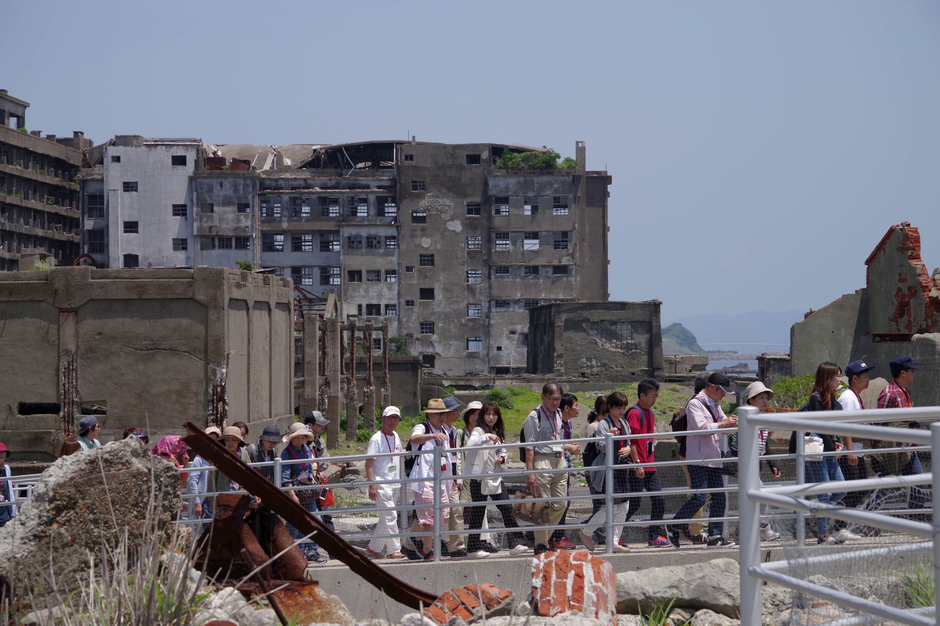 Geführte Besichtigungstour auf der verlassenene Insel Hashima.