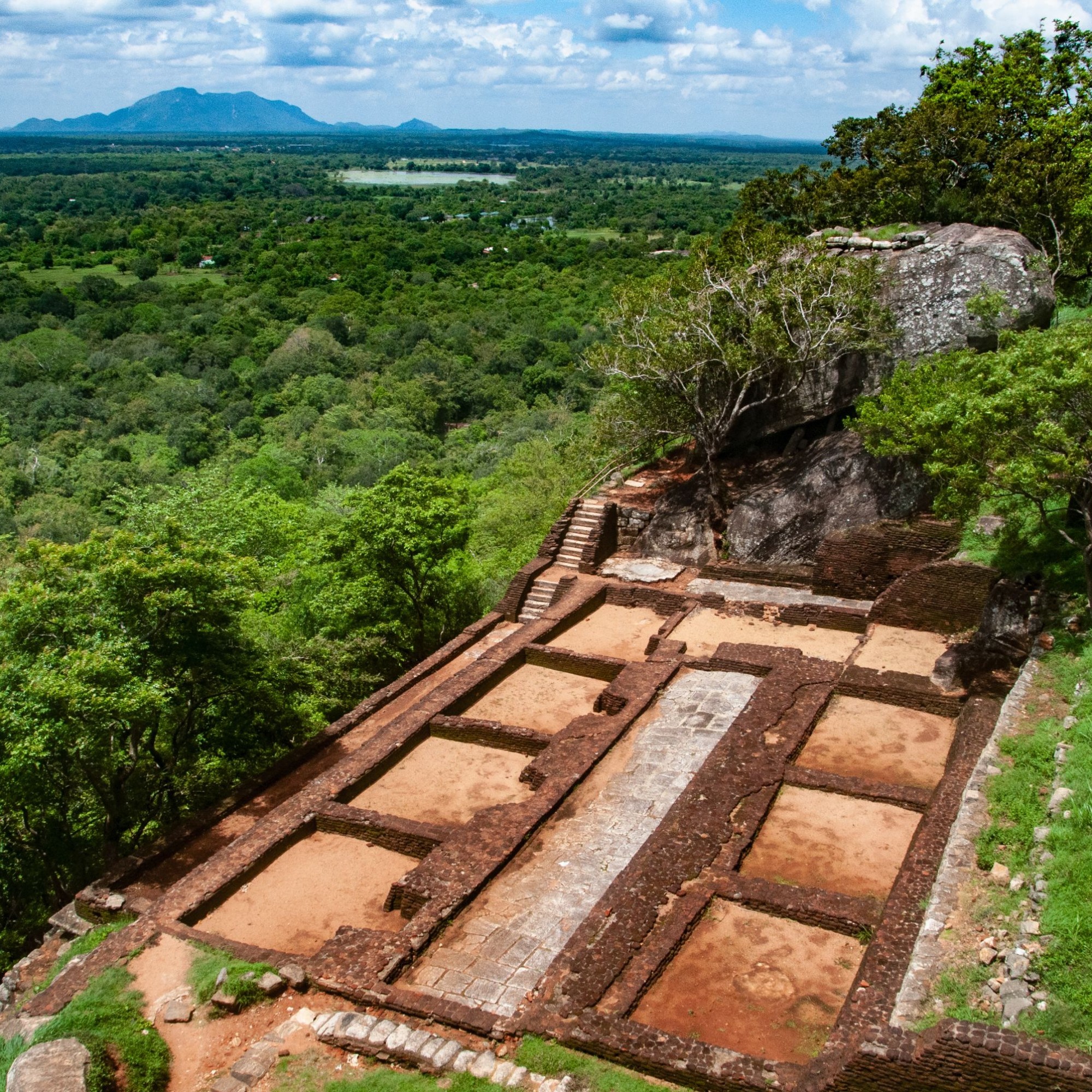 Sri Lanka: Lion Rock Sigiriya Aussicht von oben