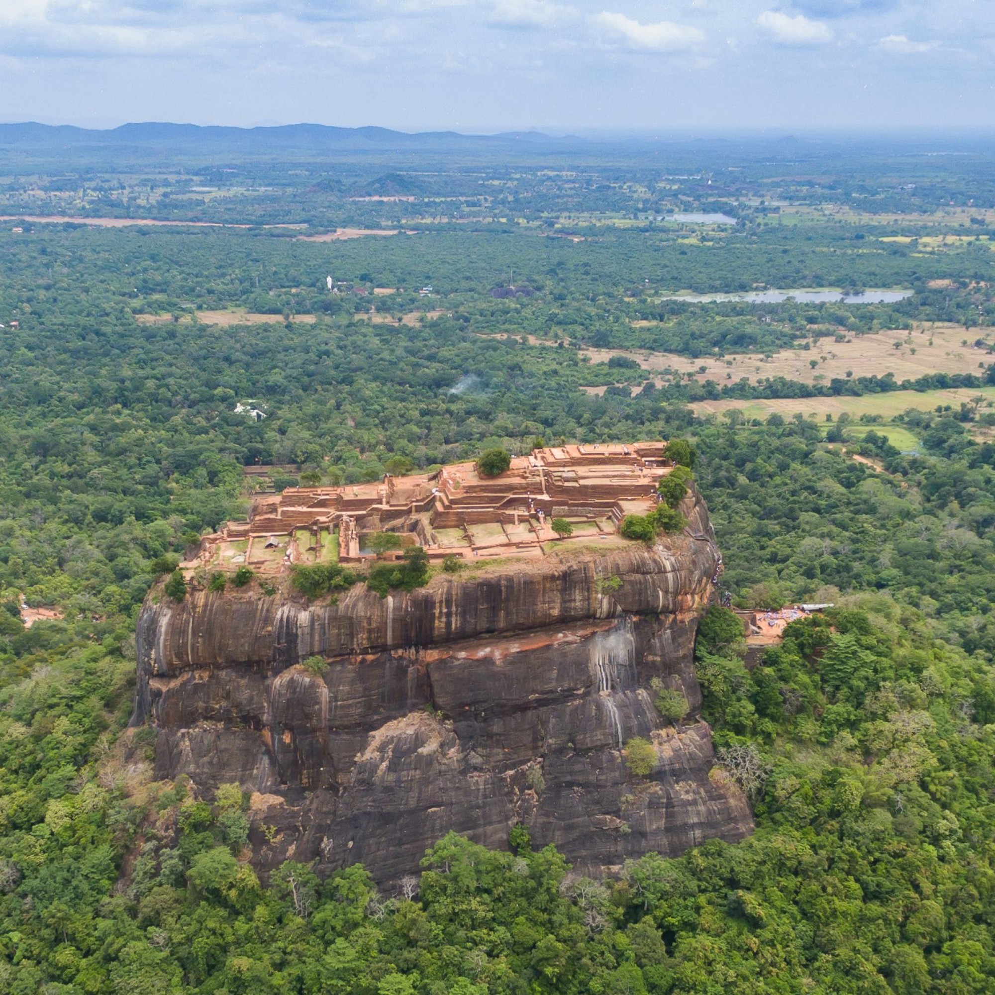 Sri Lanka: Lion Rock Sigiriya aus der Vogelperspektive