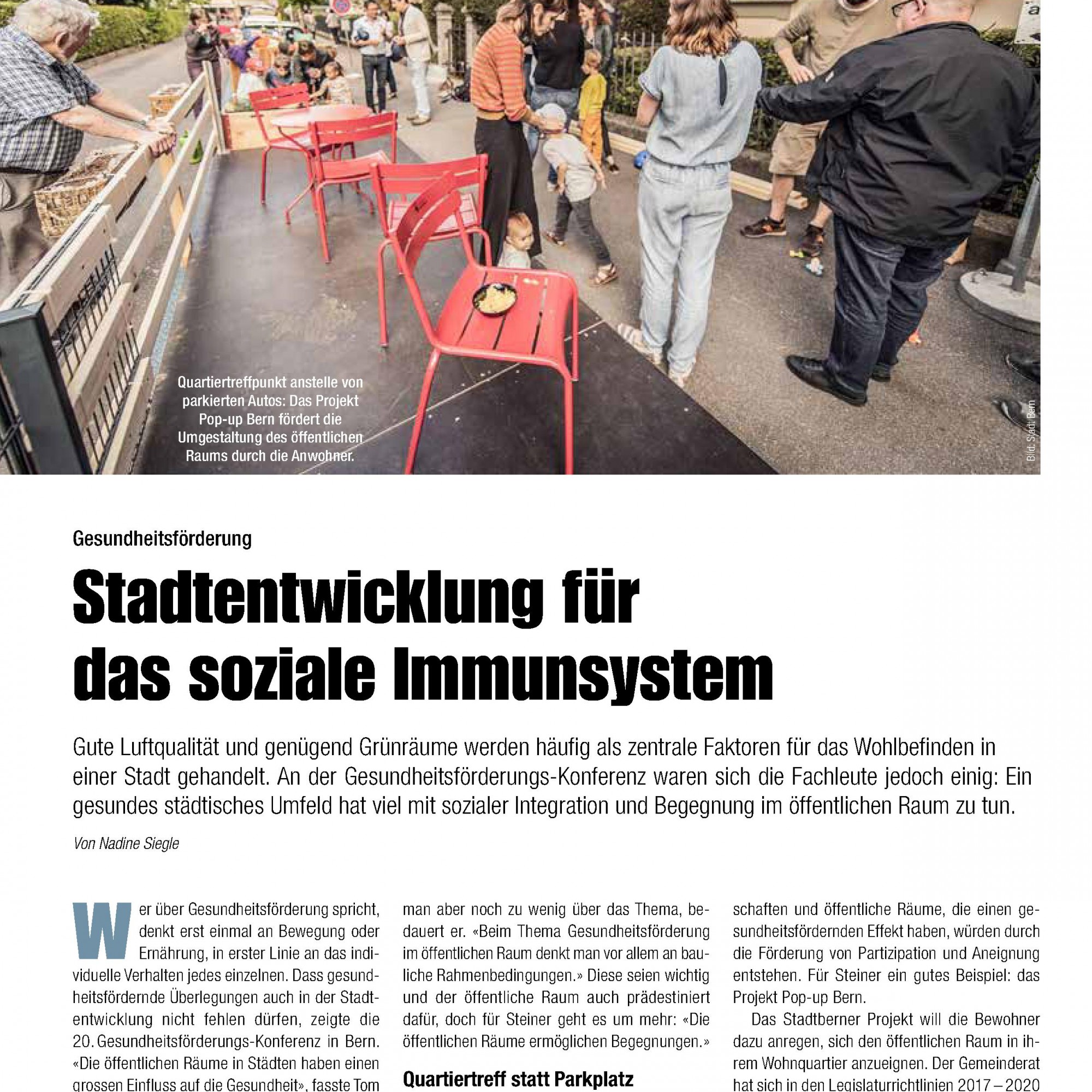 Gesundheitsförderung: Stadtentwicklung für das soziale Immunsystem ...