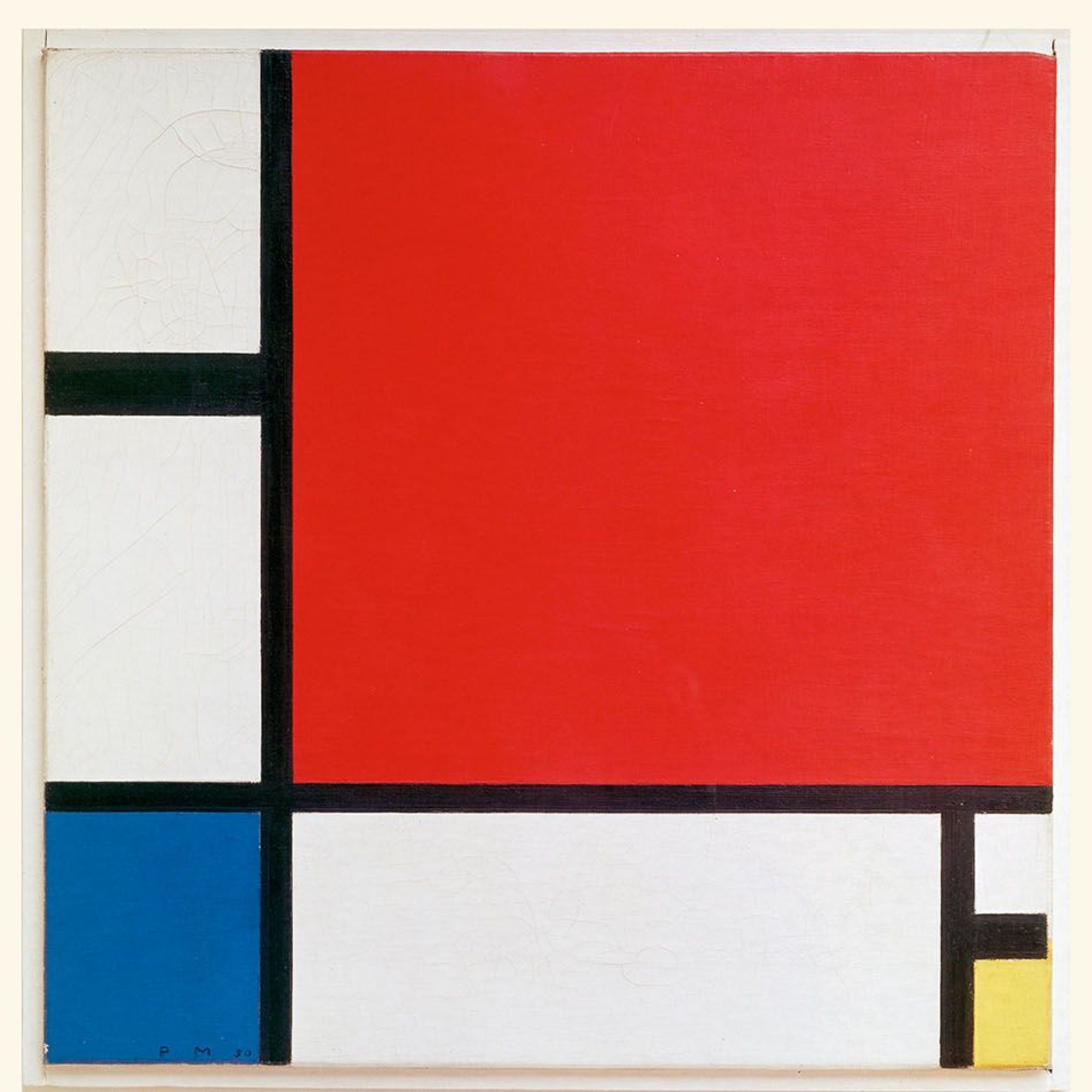 Eines der bekanntesten Werke von Piet Mondrian: Das Bild «Composition II in Red, Blue and Yellow».