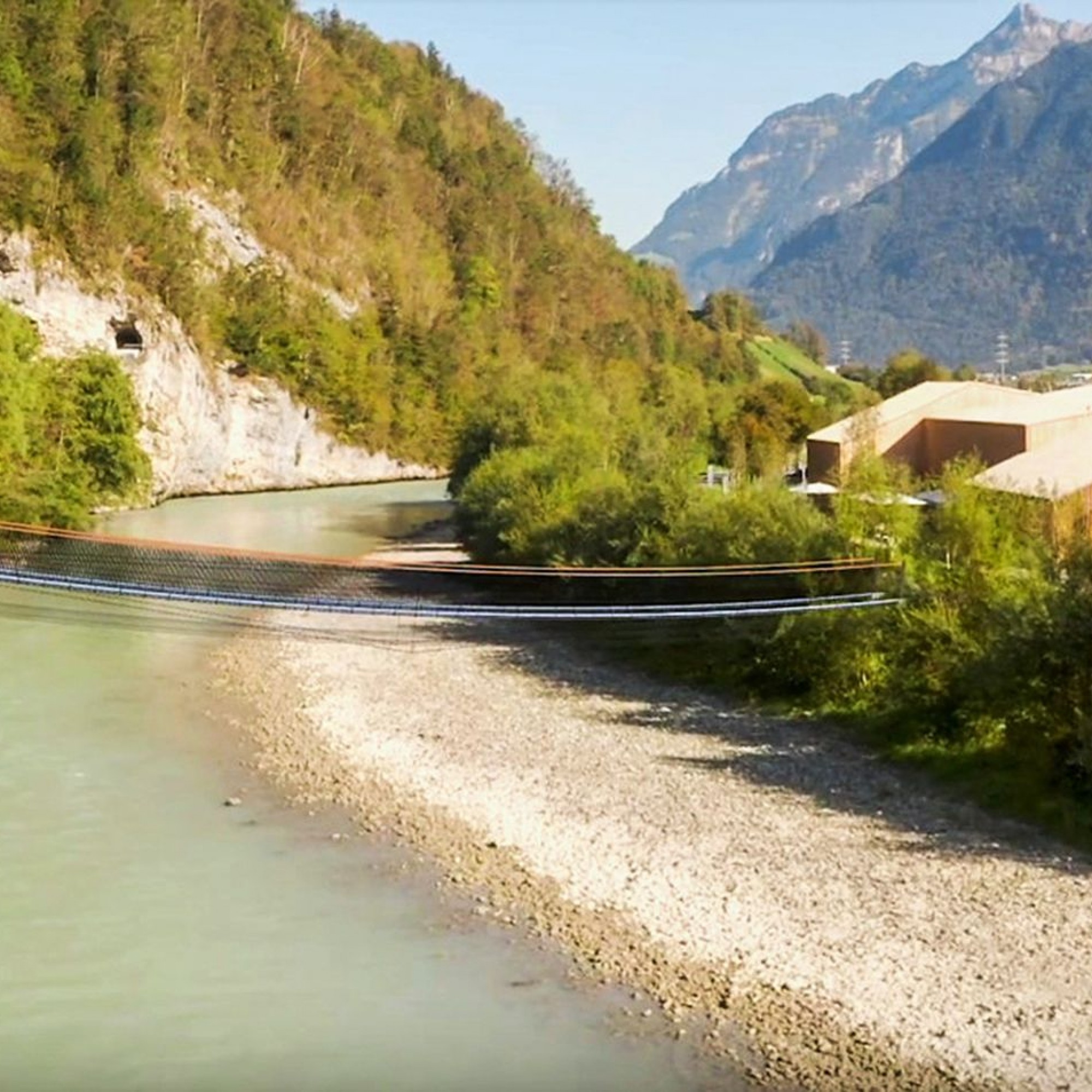 Die geplante Ryyssboogebrugg ist eine Spannbandbrücke.