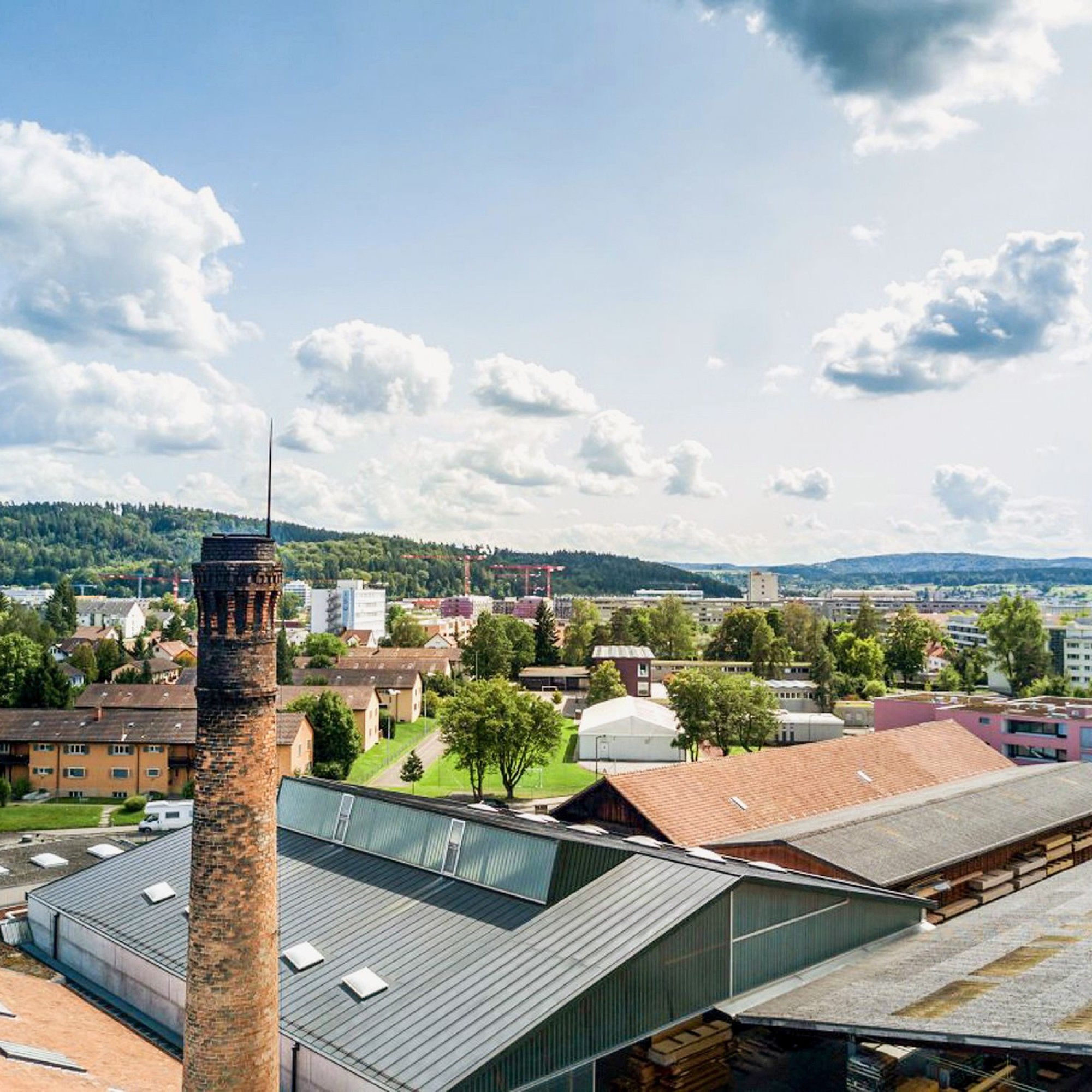 Auf dem Areal eines ehemaligen Hobelwerkes in Winterthur sind fünf Wohnhäuser geplant.