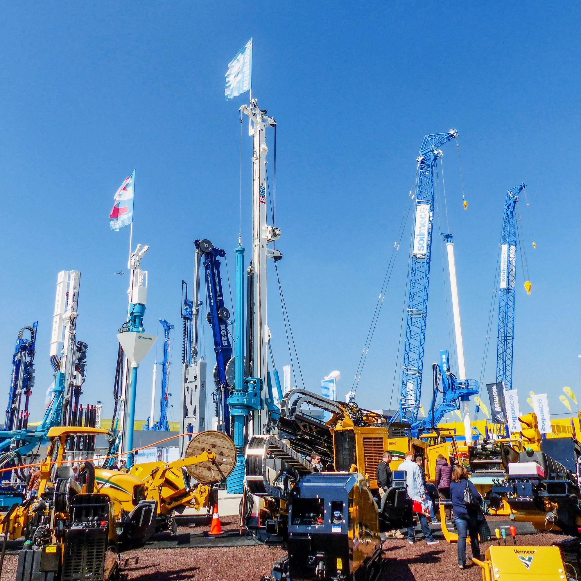 Über 3500 Aussteller aus 55 Ländern werden sich während der Bauma auf dem 14 000 Quadratmeter grossen Münchner Messegelände präsentieren.