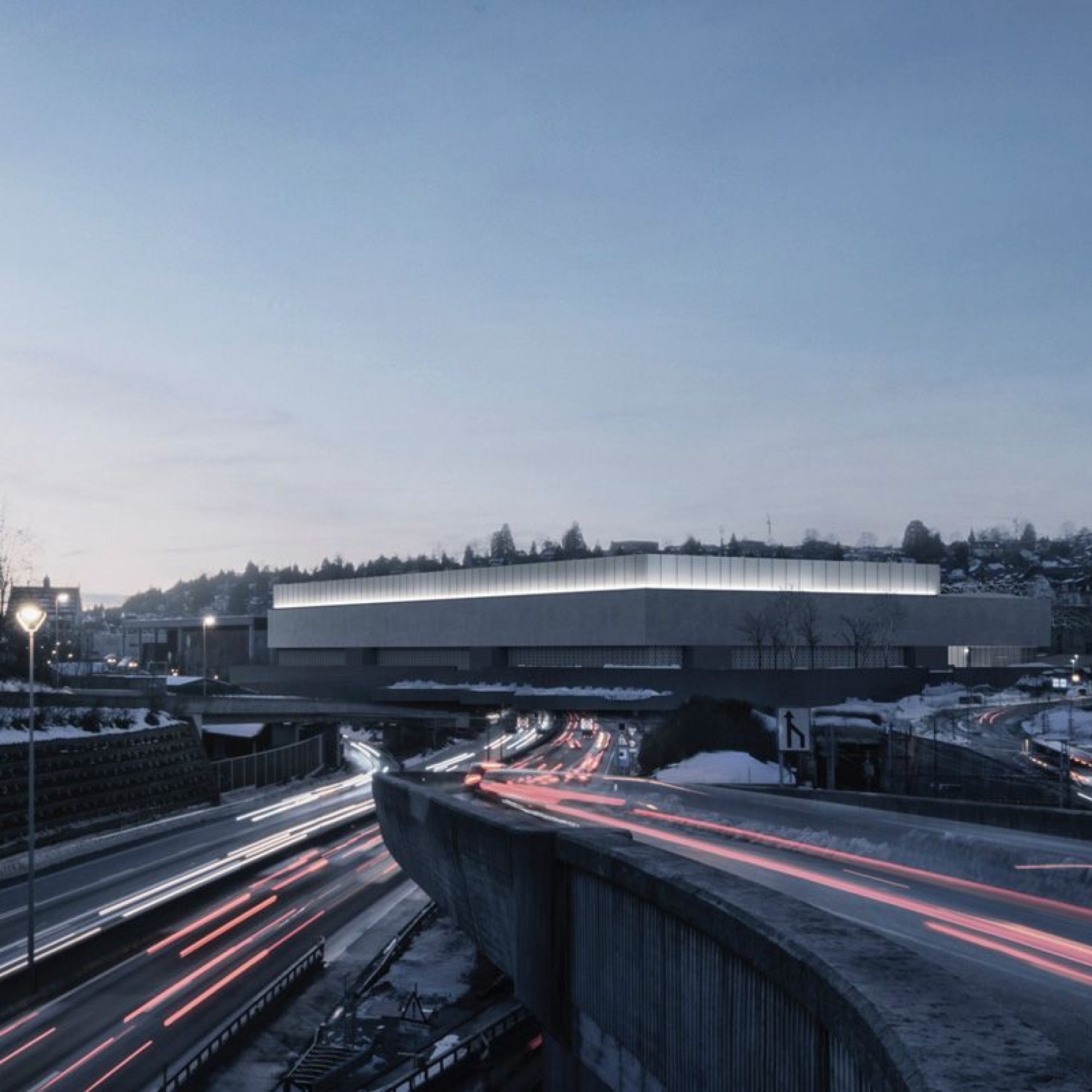 So soll die neue Halle aus Richtung St. Fiden aussehen. 