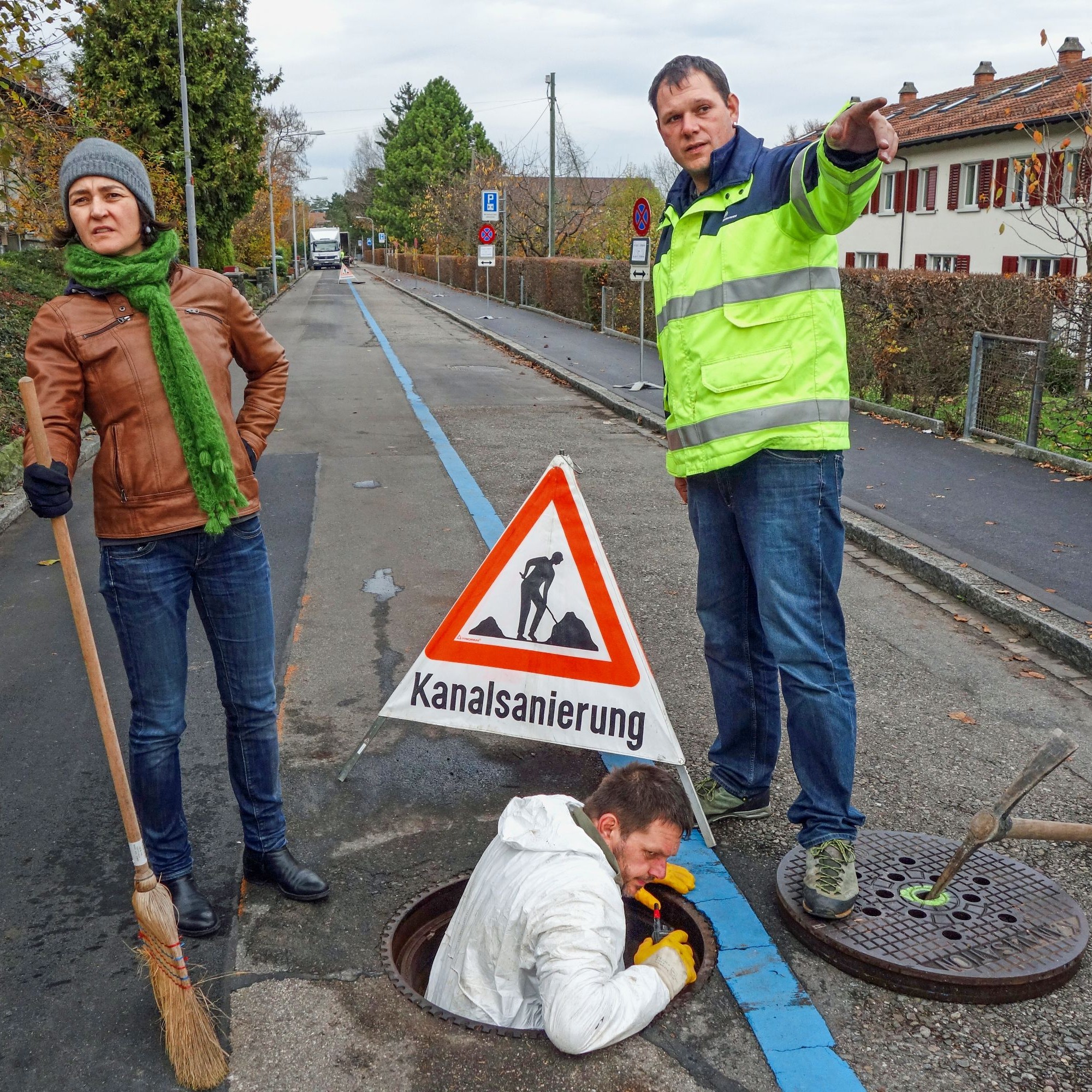 Instandhaltung des Abwassersystems: Im Rossweidli am Zürcher Friesenberg mussten die Kanäle saniert werden.