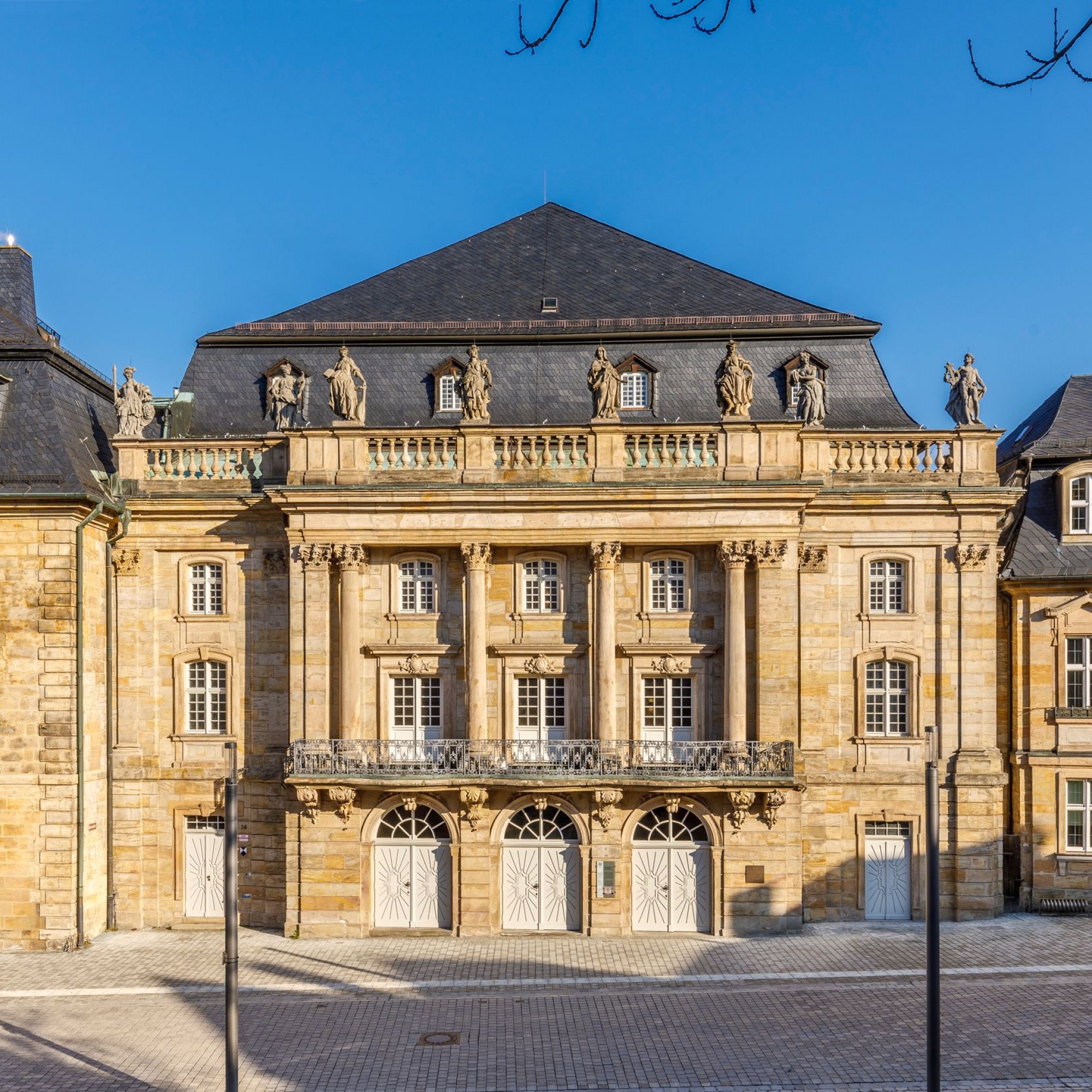 Das Markgräfliche Opernhaus im deutschen Bayreuth von Aussen.