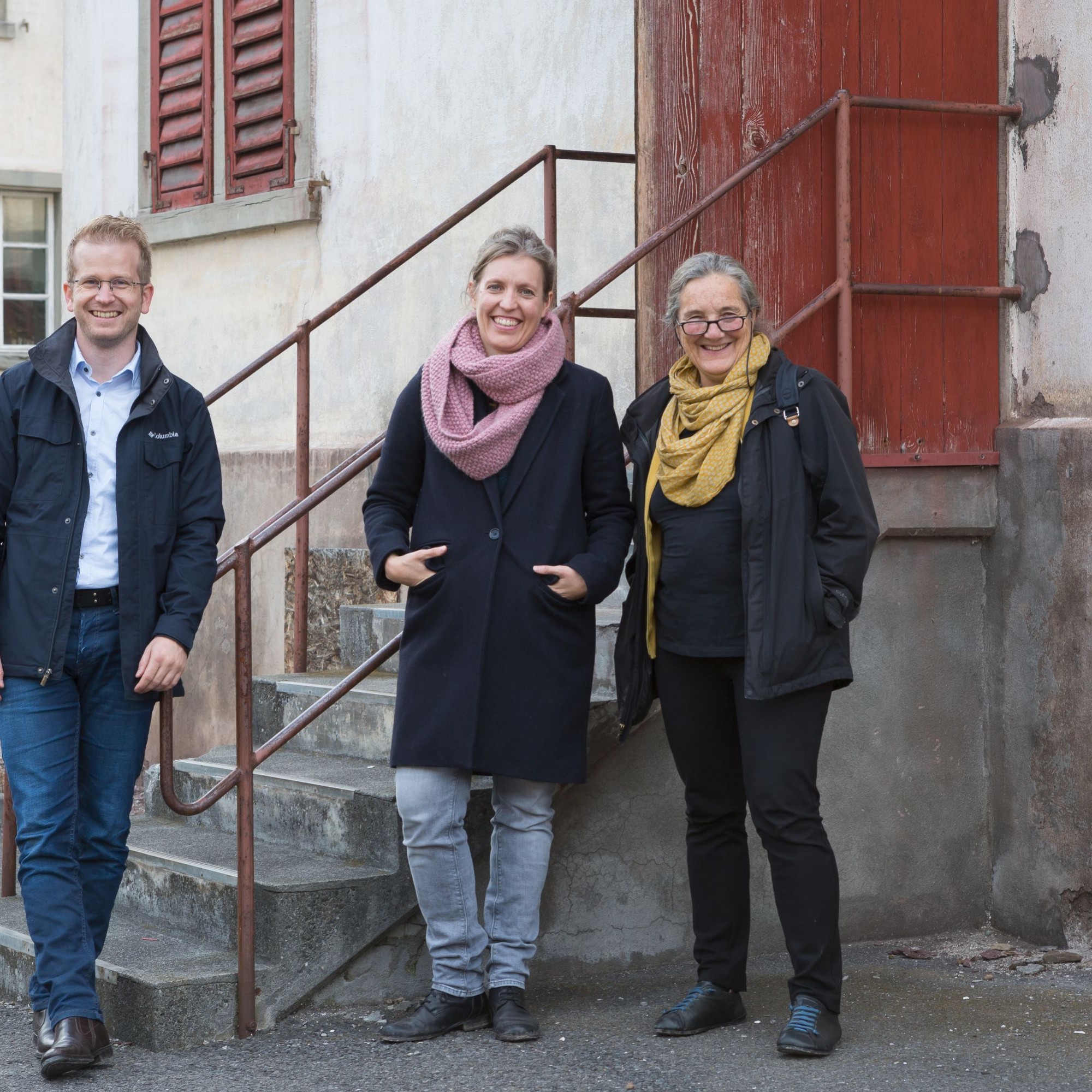 Projektinitianten aus Flums SG: Michel Eigensatz und Illona Schneider von Schneider Eigensatz Architekten mit Coach Barbara Buser