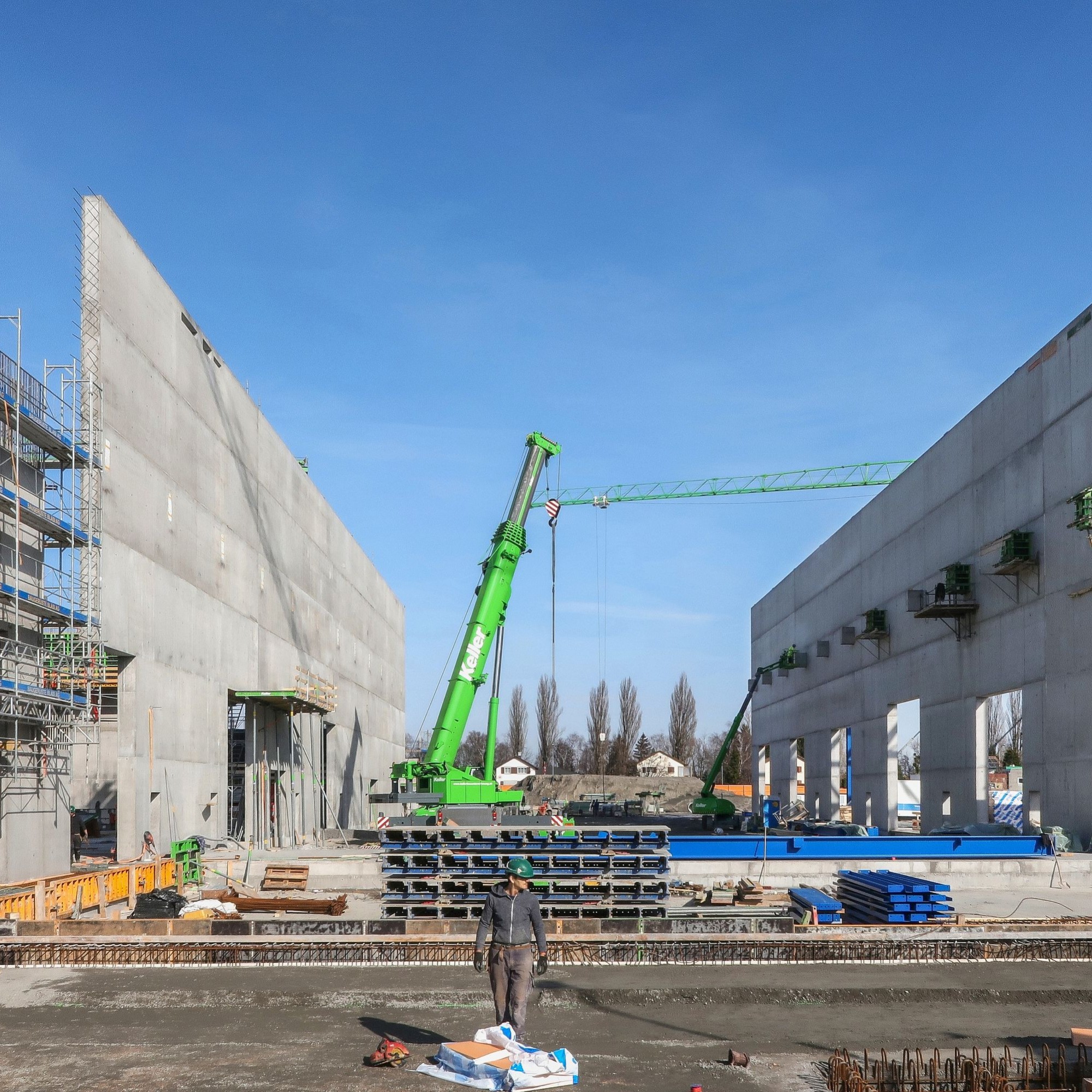 Stadler-Rail-Werk St. Margrethen im Bau