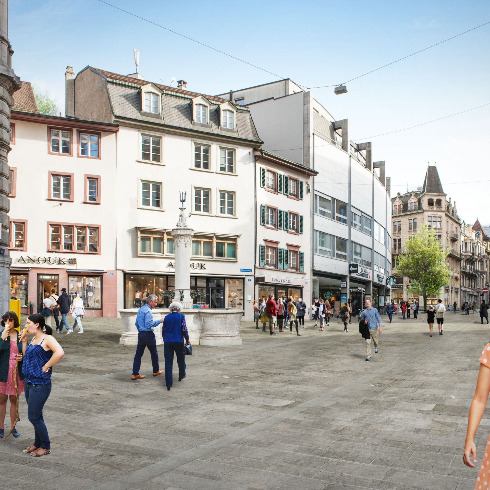 Visualisierung der oberen Freien Strasse