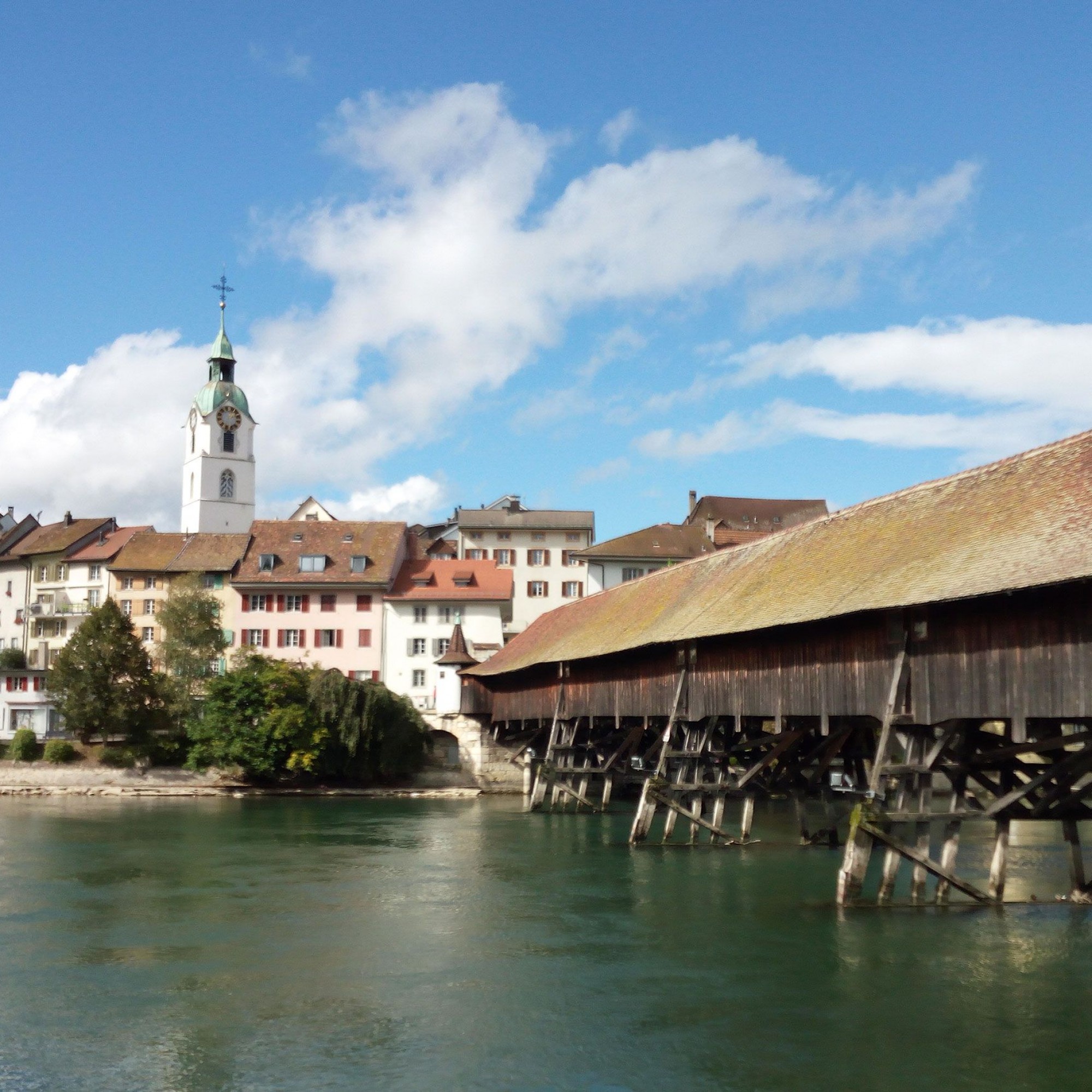 Holzbrücke in Olten