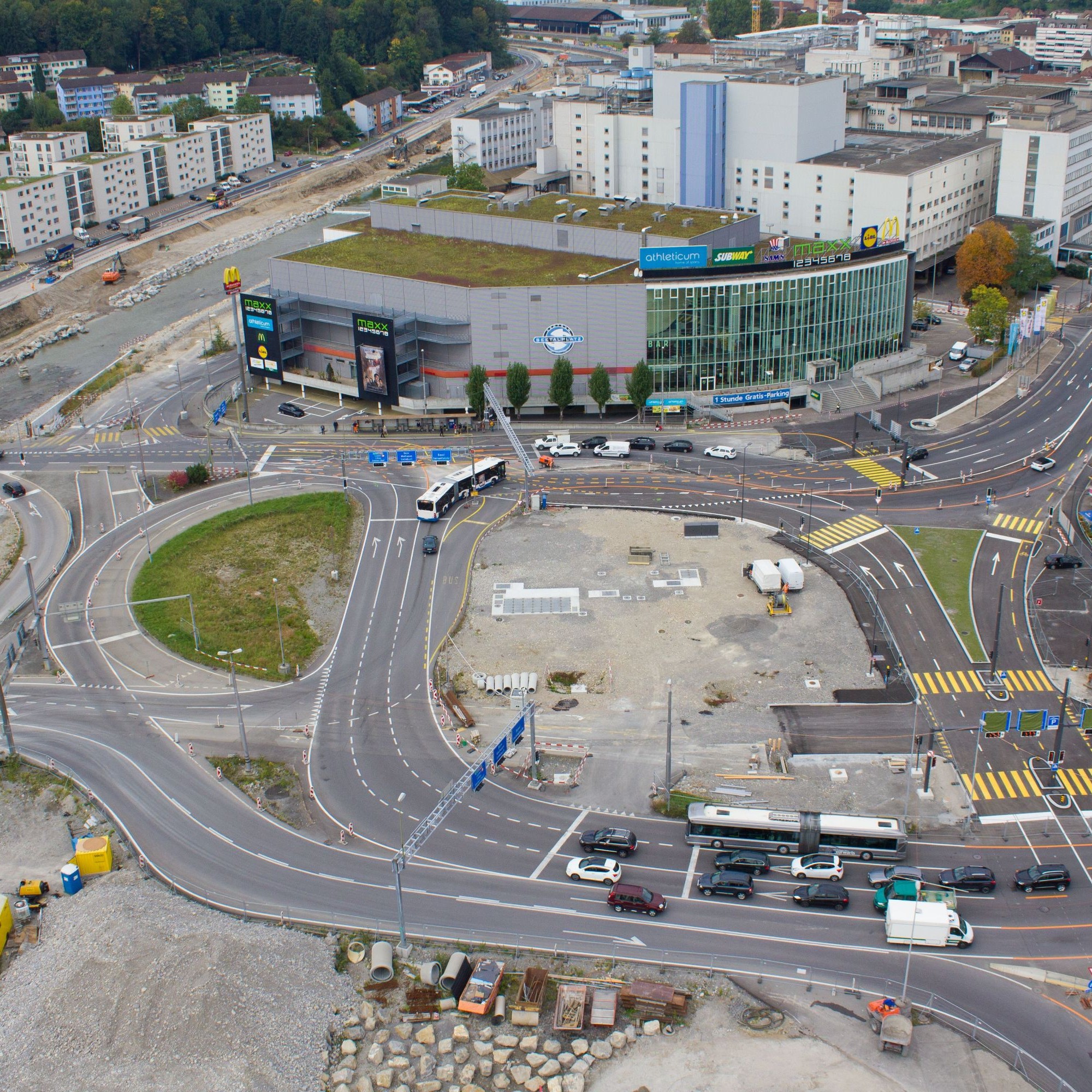 Sieger der Kategorie 2 Infrastrukturbau: Seetalplatz Emmenbrücke, von Emch+Berger WSB AG, SNZ Ingenieure und Planer AG und Bänziger Partner AG.