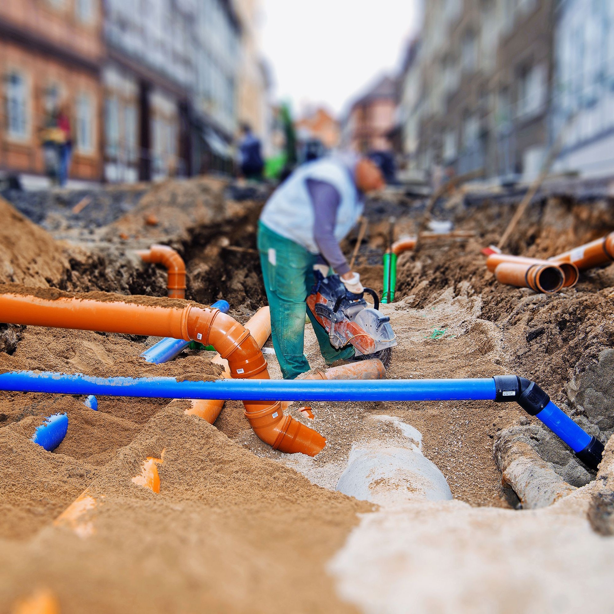 Kanalisationsarbeiten: Der Inframonitor ermöglicht den Gemeinden faktenbasierte Entscheidungen.  