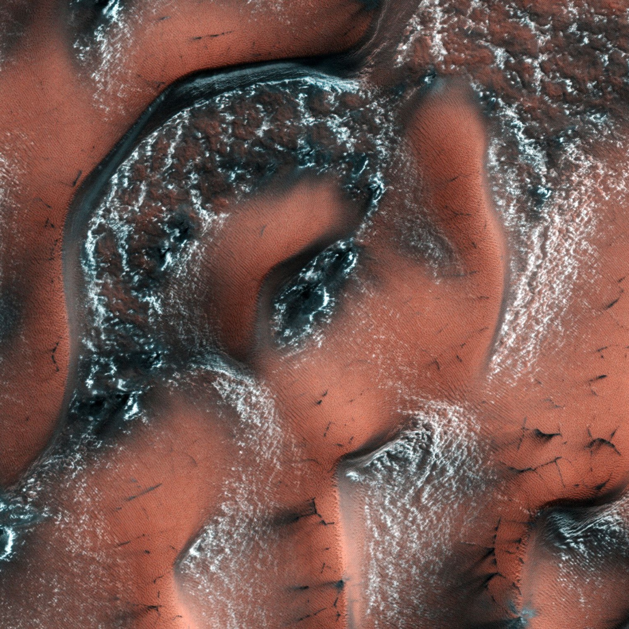 Dünen auf dem Mars.