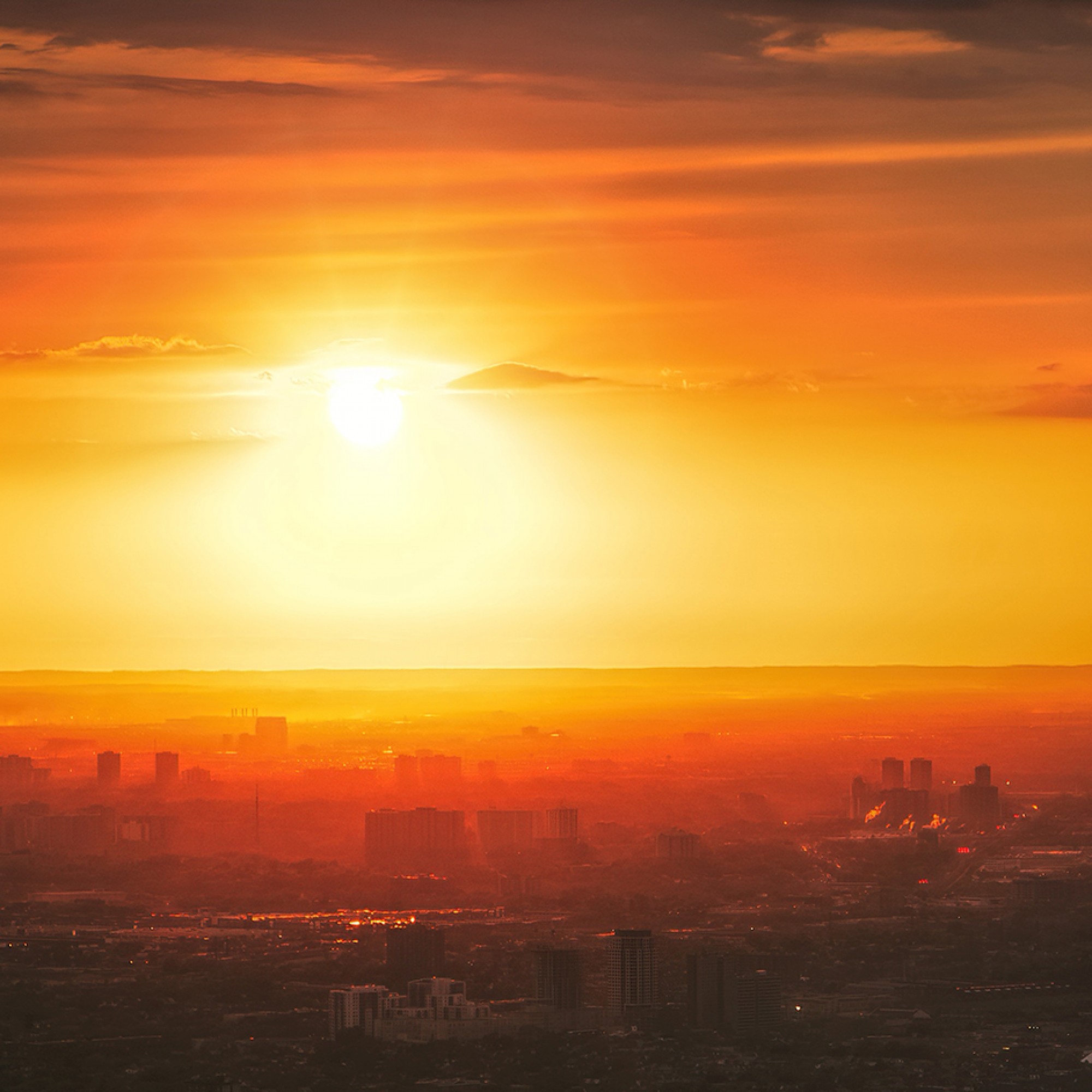 Sonnenuntergang, Symbolbild.