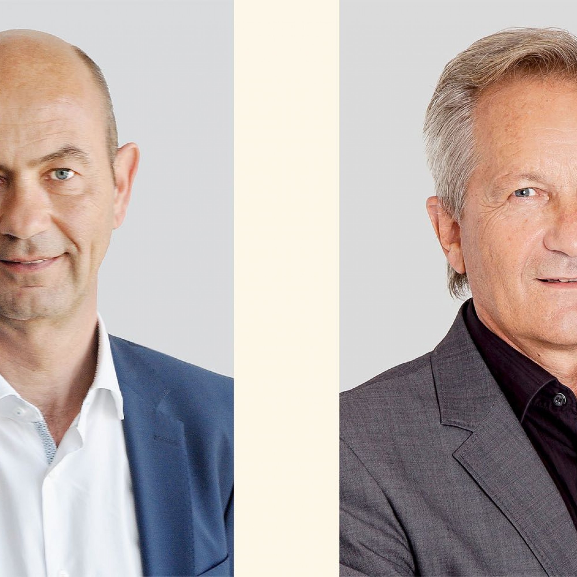 Roger Isler (links) ist neuer Geschäftsführer der Salto Systems AG in Eschlikon TG. Urs Keller tritt schrittweise in den Ruhestand, bleibt aber nach wie vor Delegierter des Verwaltungsrats.