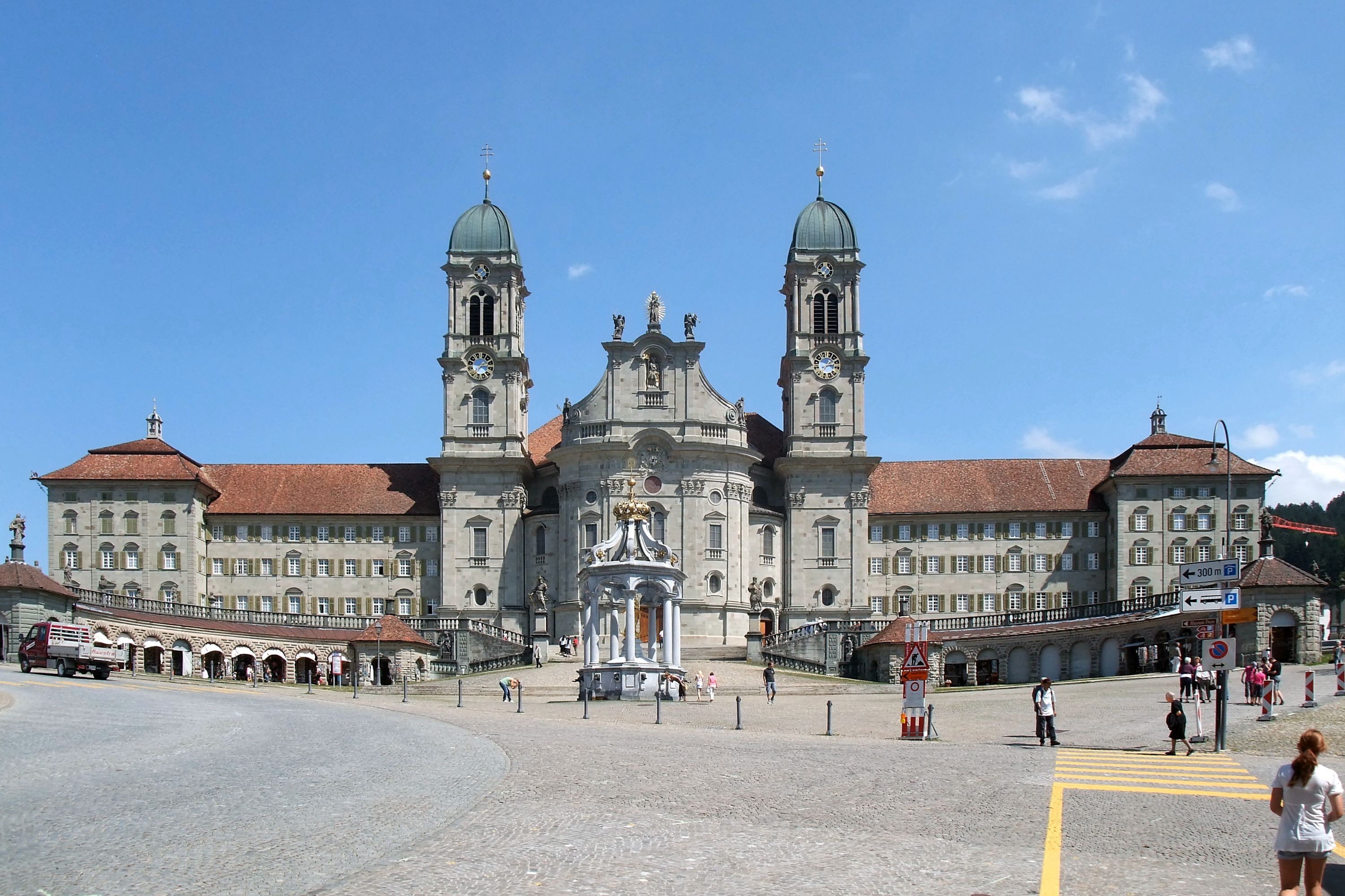 Klosterplatz Einsiedeln Kanton Schwyz