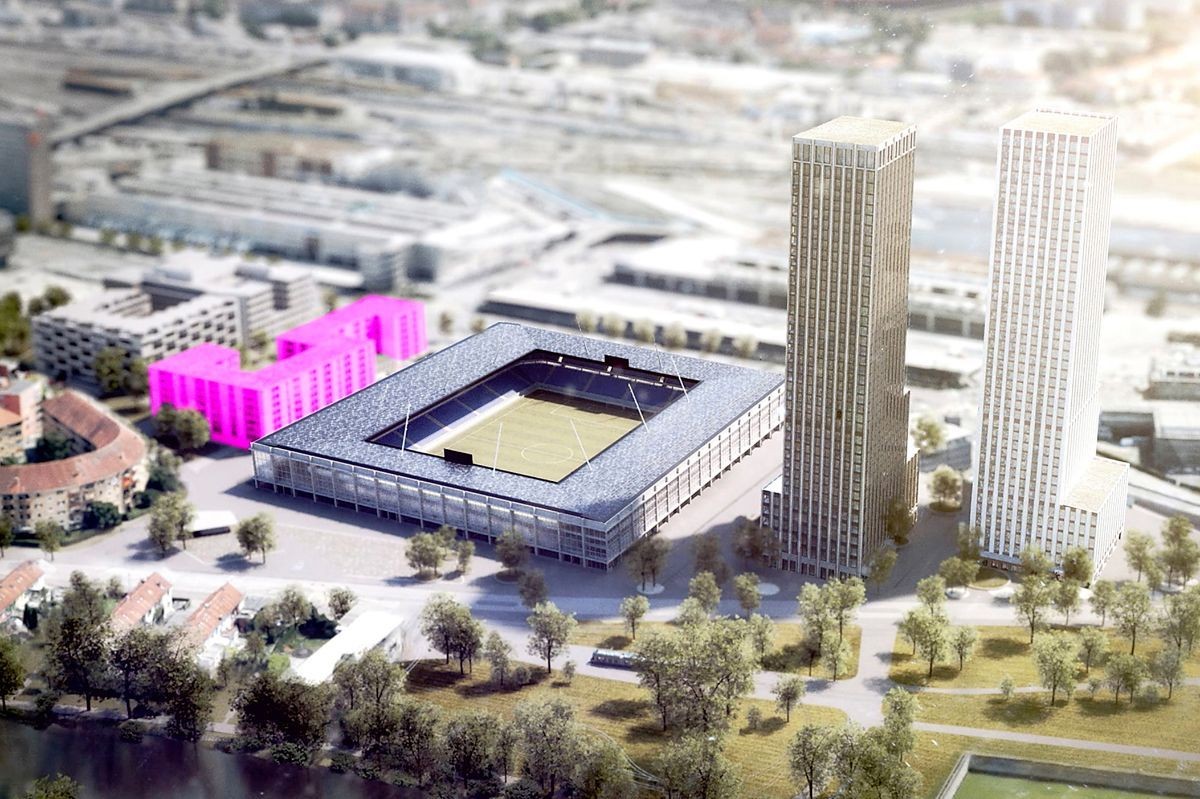 Visualisierung Hardturm-Stadion Zürich