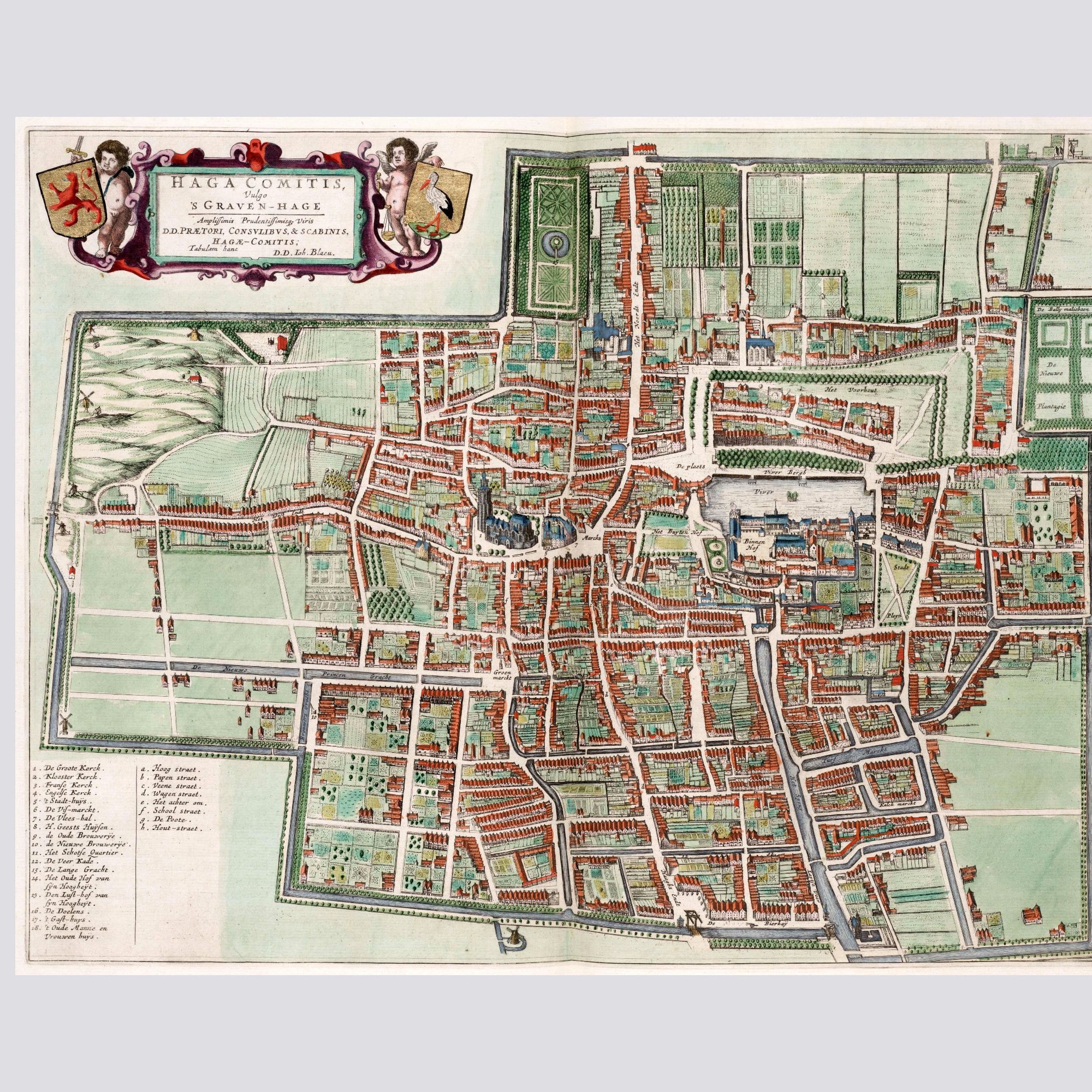 Plan von Den Haag von 1649