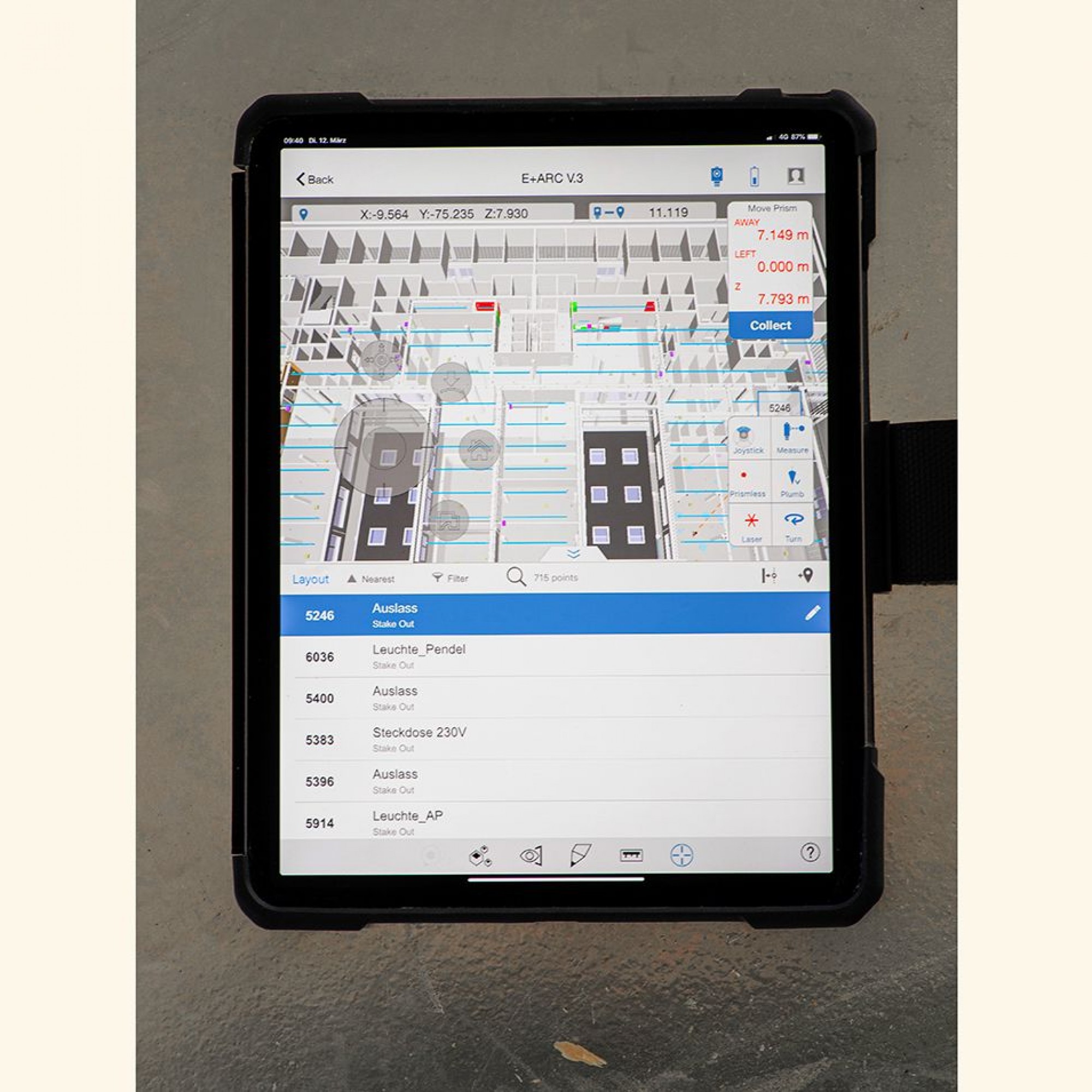 Die Installateure konnten via Tablet auf die BIM-Pläne zugreifen.